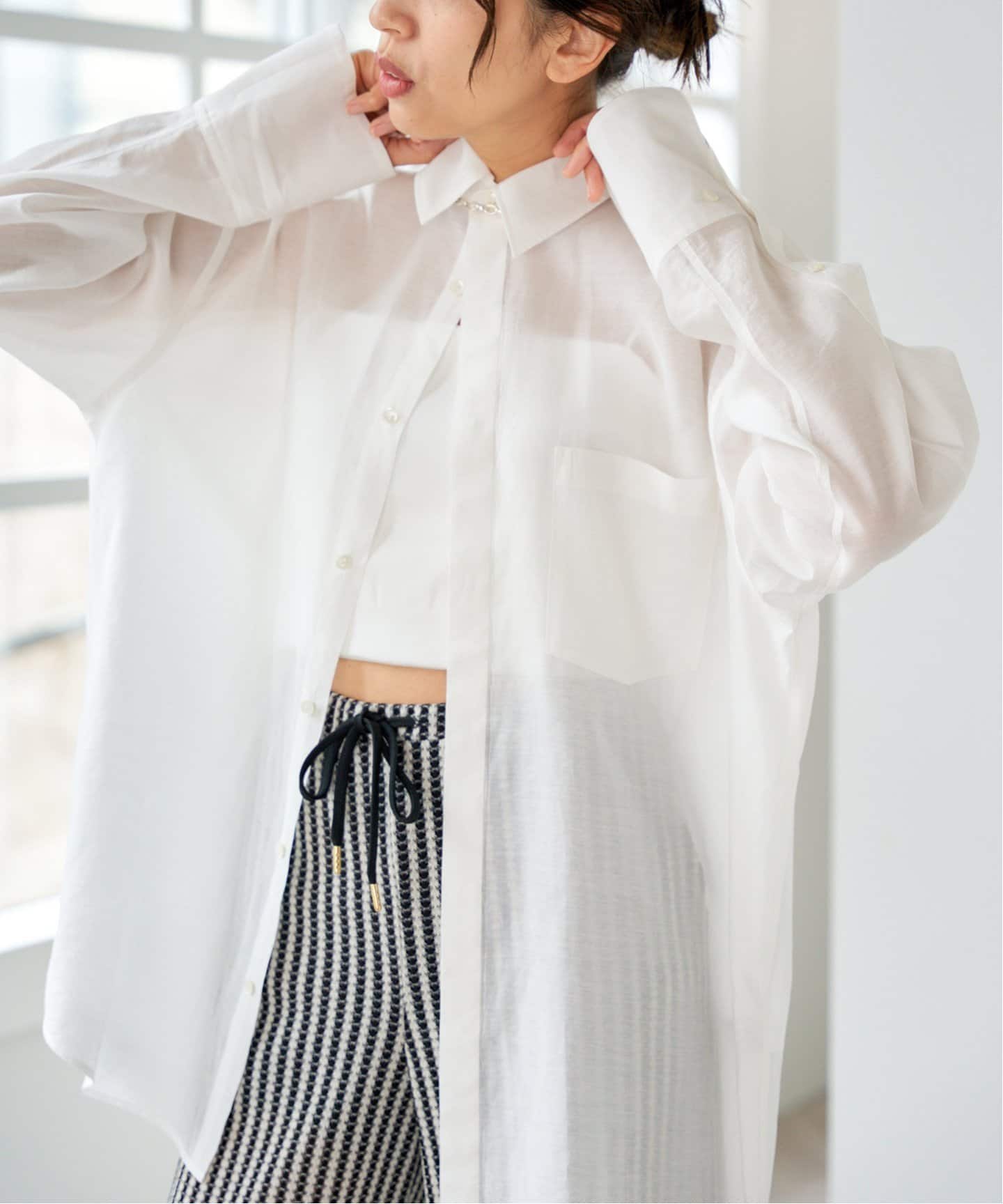 EMILY WEEK × IENA】サテン クロップドバンドゥブラ（カップ付き