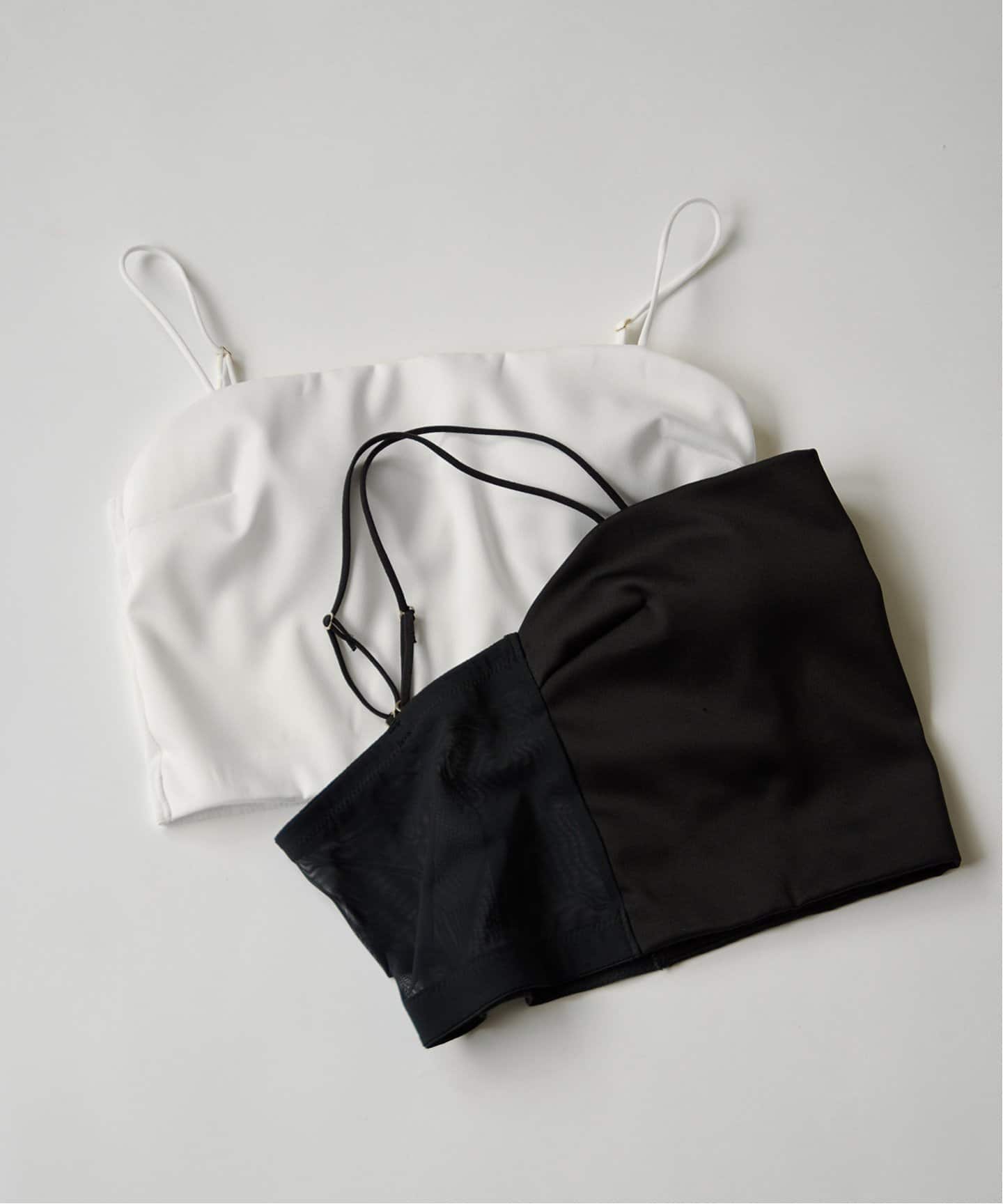 EMILY WEEK × IENA】サテン クロップドバンドゥブラ（カップ付き