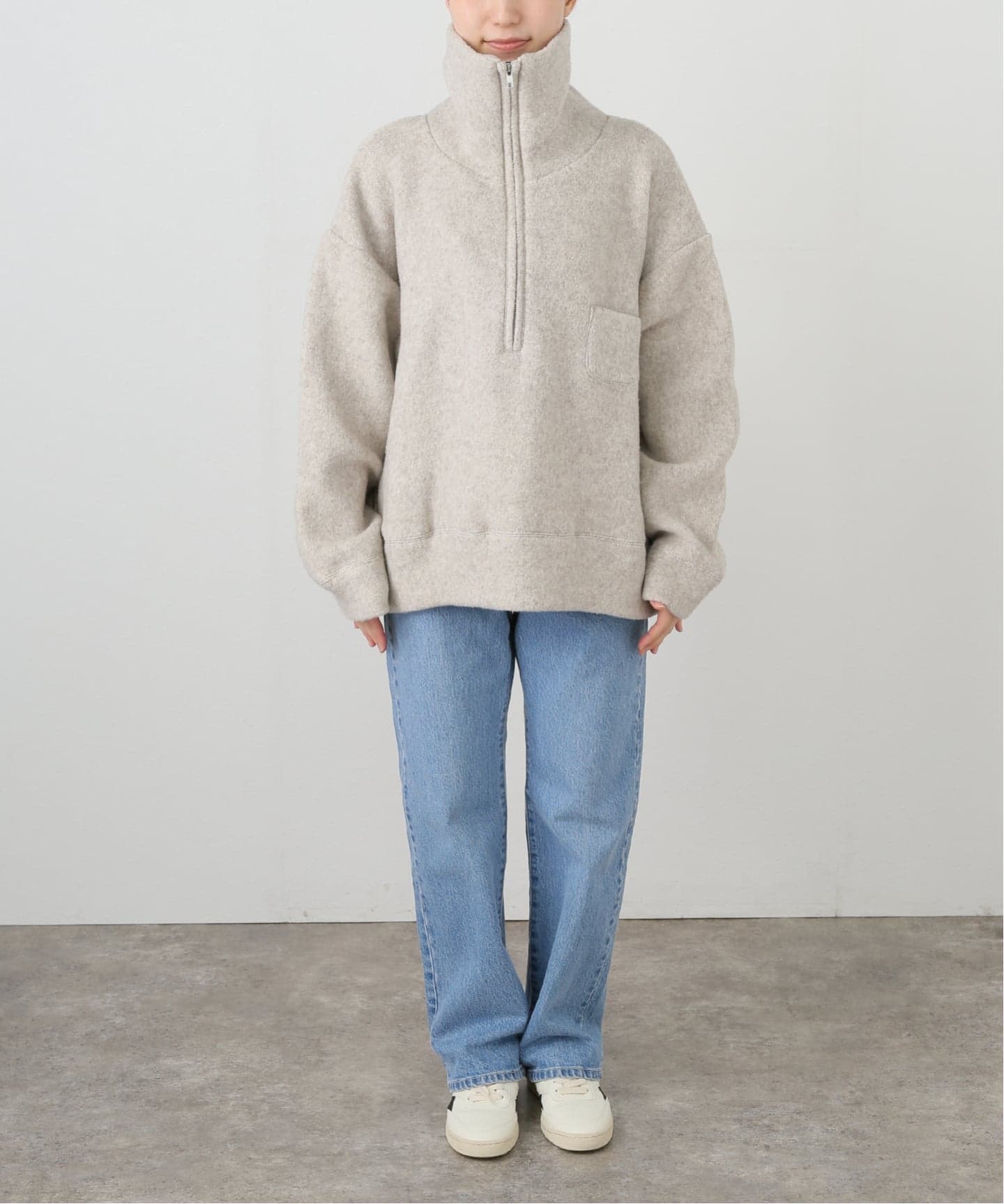 SEEALL/シーオール 別注ZIP PULL SWEATER（ニット／セーター