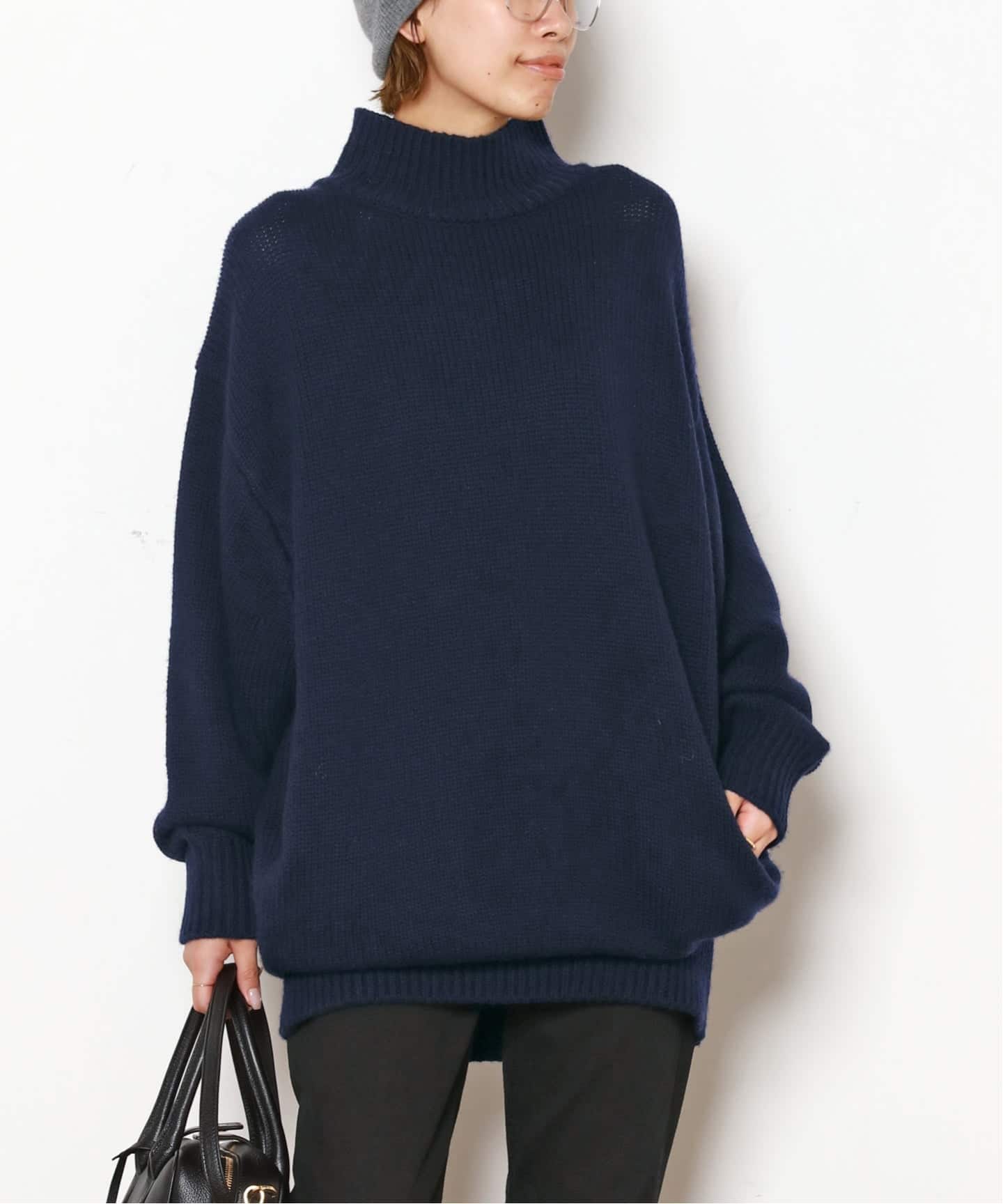 ウールカシミヤチュニックニット（ニット／セーター）｜AP STUDIO