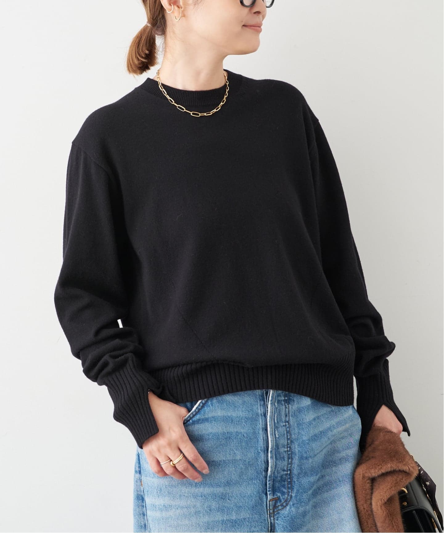 CINOH/チノ 】MIX KNIT（ニット／セーター）｜Deuxieme Classe