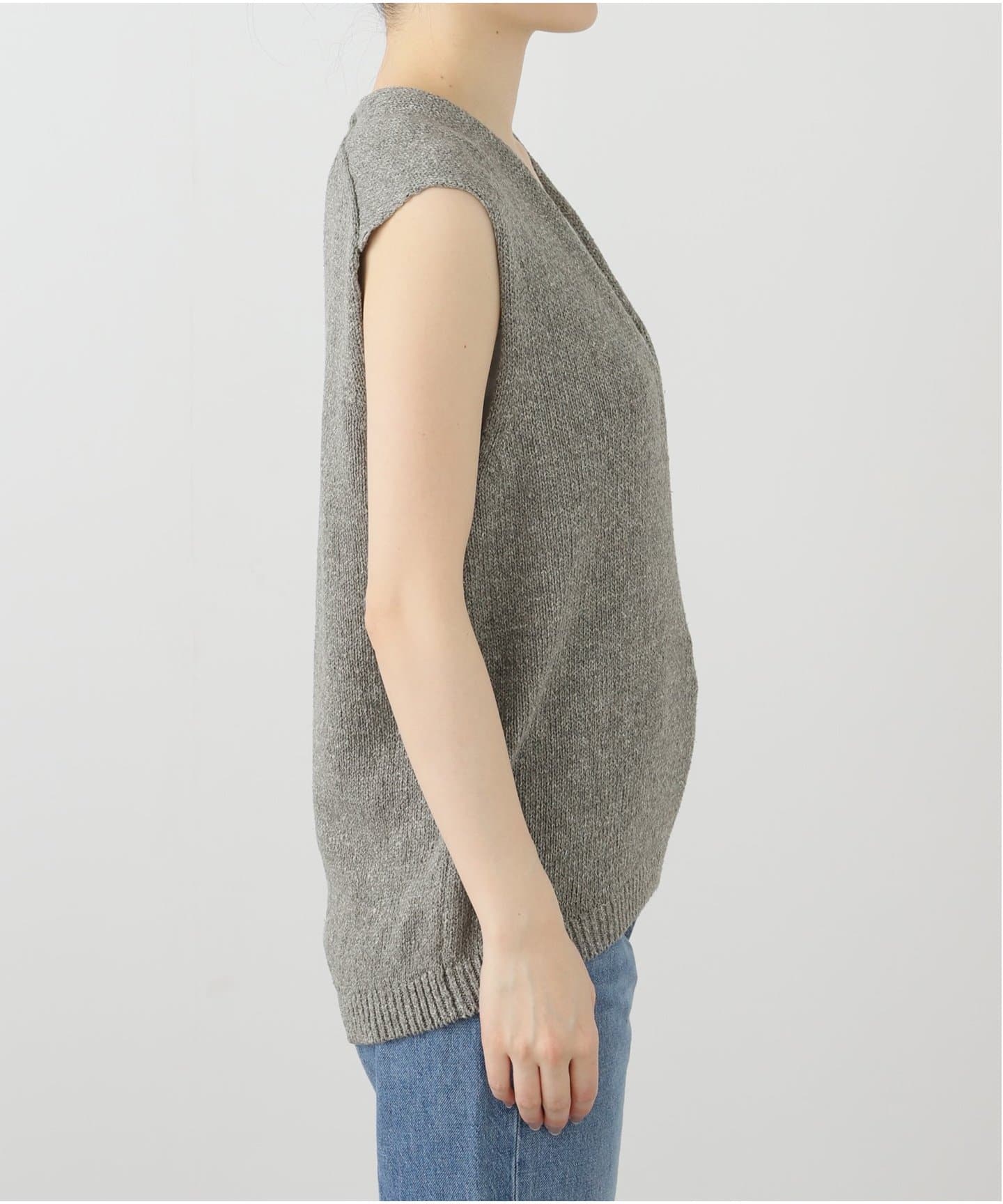 Lily Linen Vネック ベスト（ベスト）｜MUSE de Deuxieme Classe