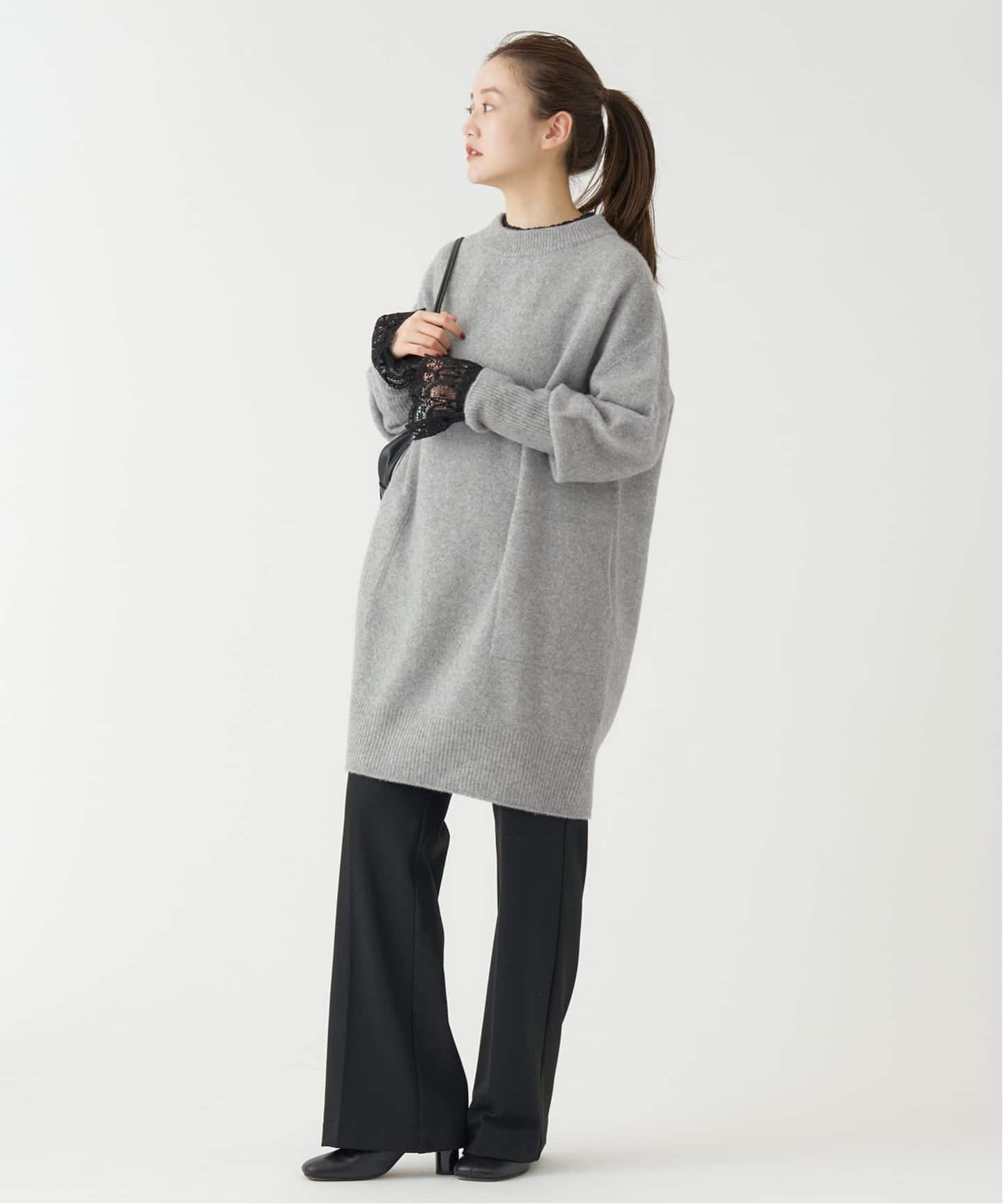 WEB限定/追加》ウールカシミヤ チュニックワンピース（ニット