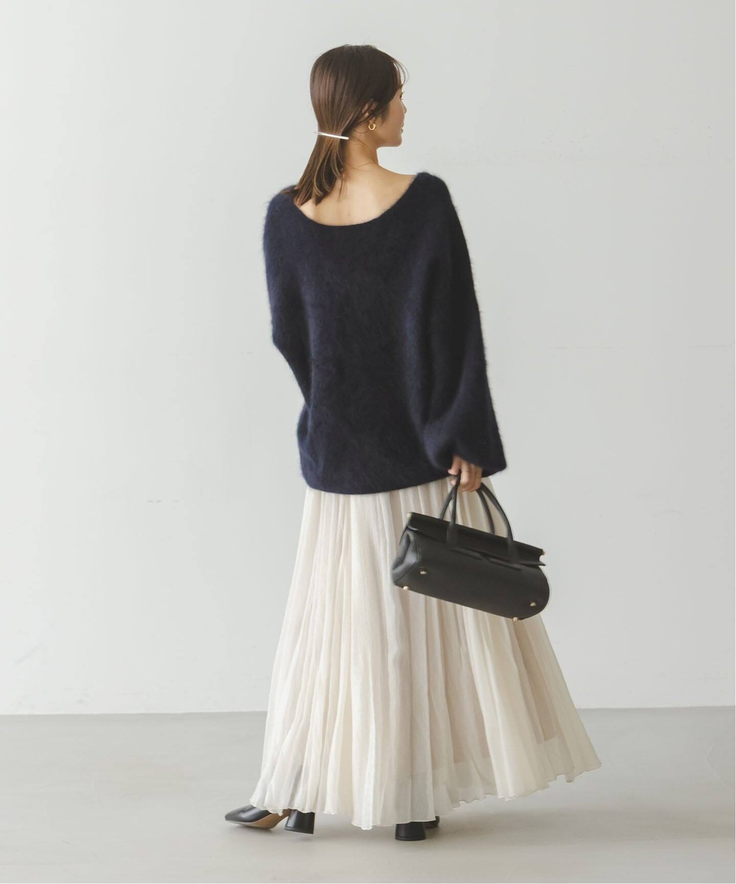 追加》ファーニット2WAYパフスリーブニット（ニット／セーター