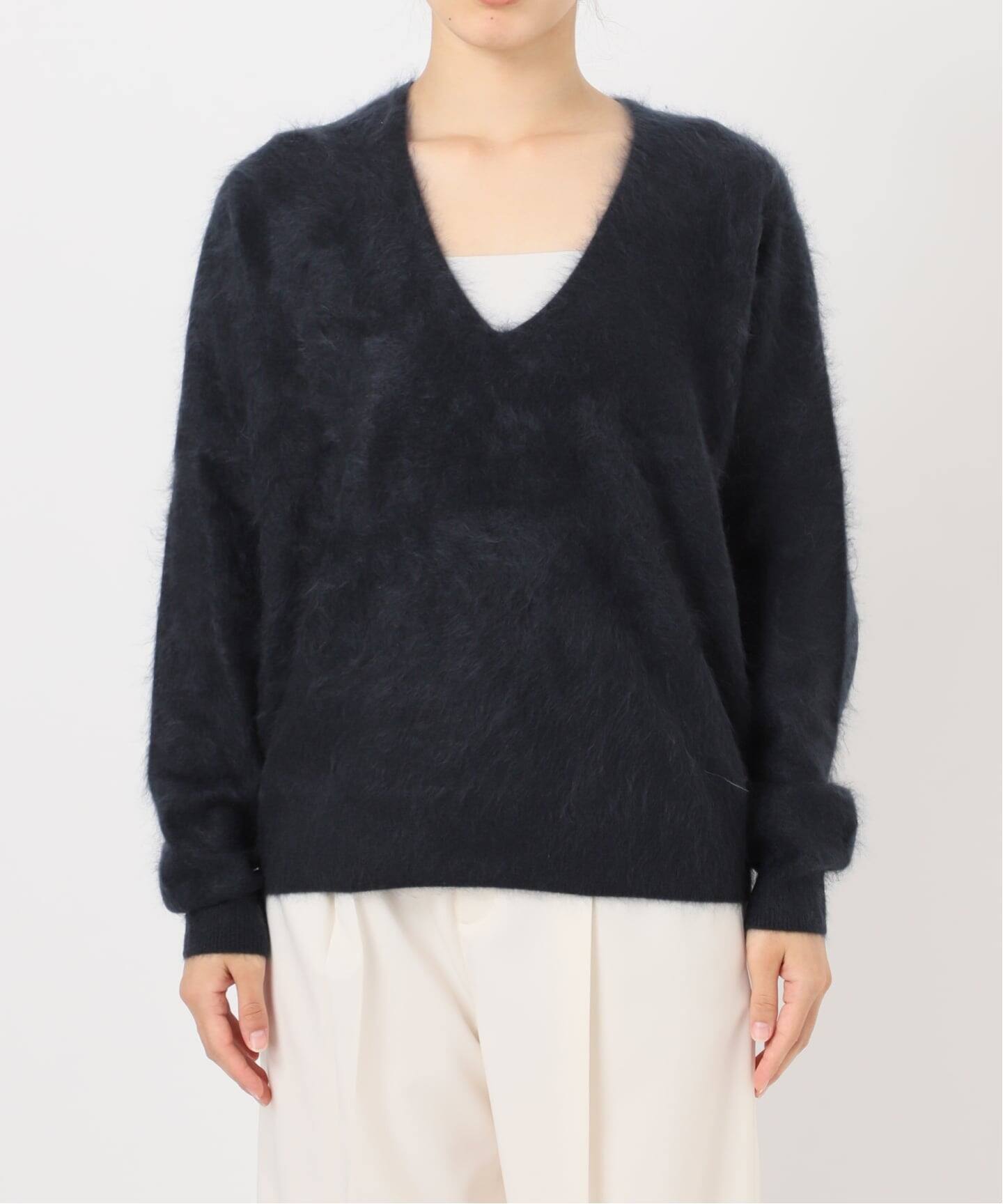 ELENI/エルニ ファーカシミヤVネックニット（ニット／セーター