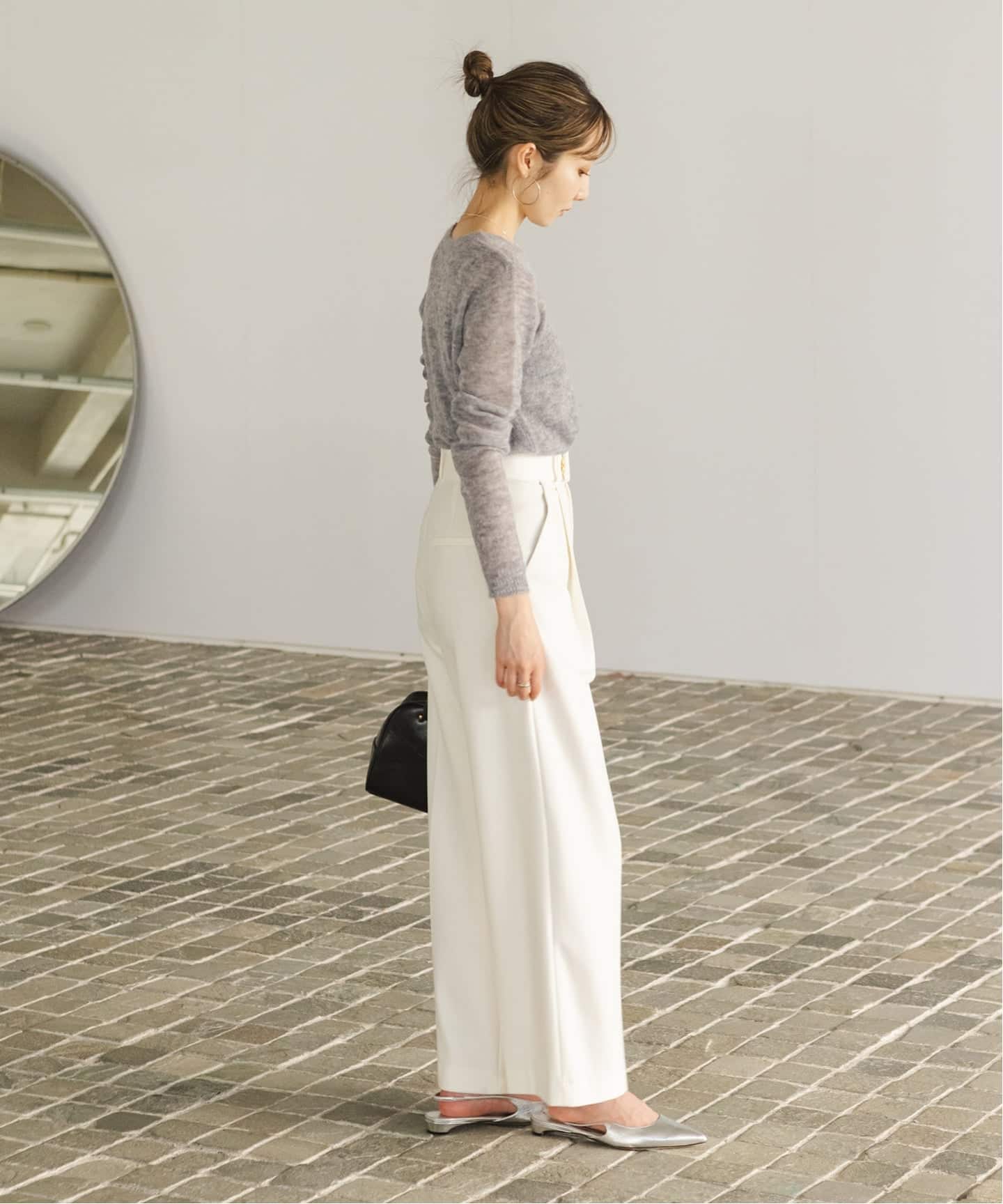 WEB限定追加》ファインアルパカウールシアーニット（ニット／セーター