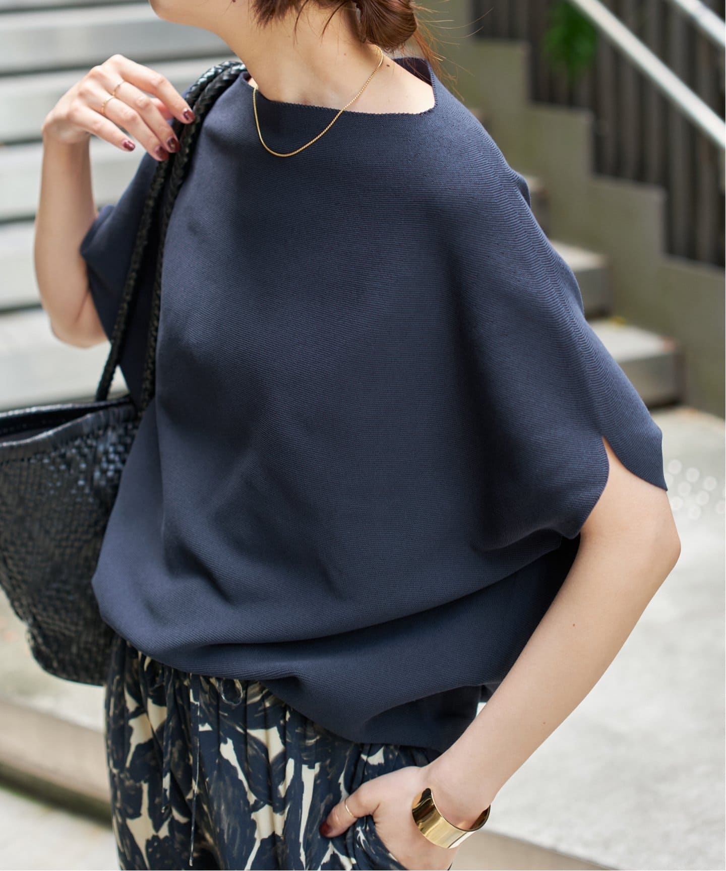 追加》ボートネックニュアンスプルオーバー（ニット／セーター