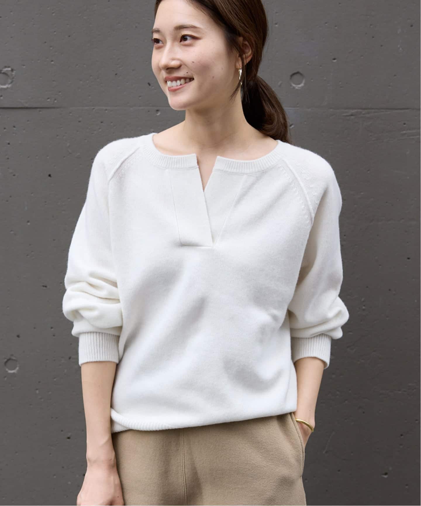 ≪追加≫ミドルゲージテンジクヘンリープルオーバー（ニット／セーター