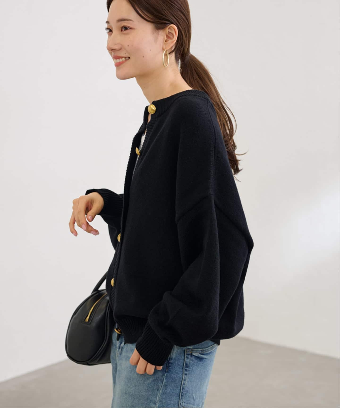 ≪WEB限定追加≫メタルボタン2WAYカーディガン（カーディガン