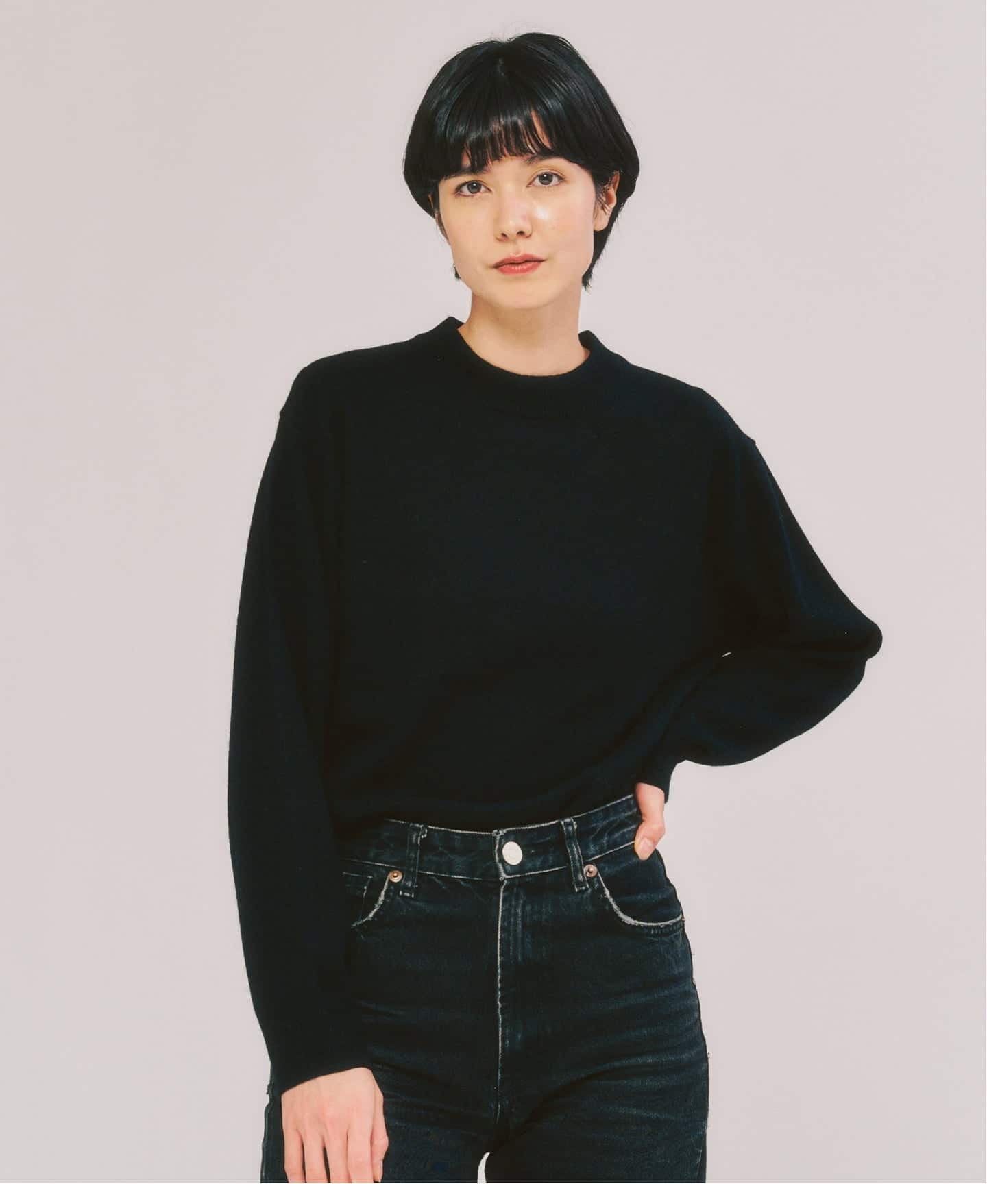 カシミヤブレンド モックネックニット（ニット／セーター）｜417