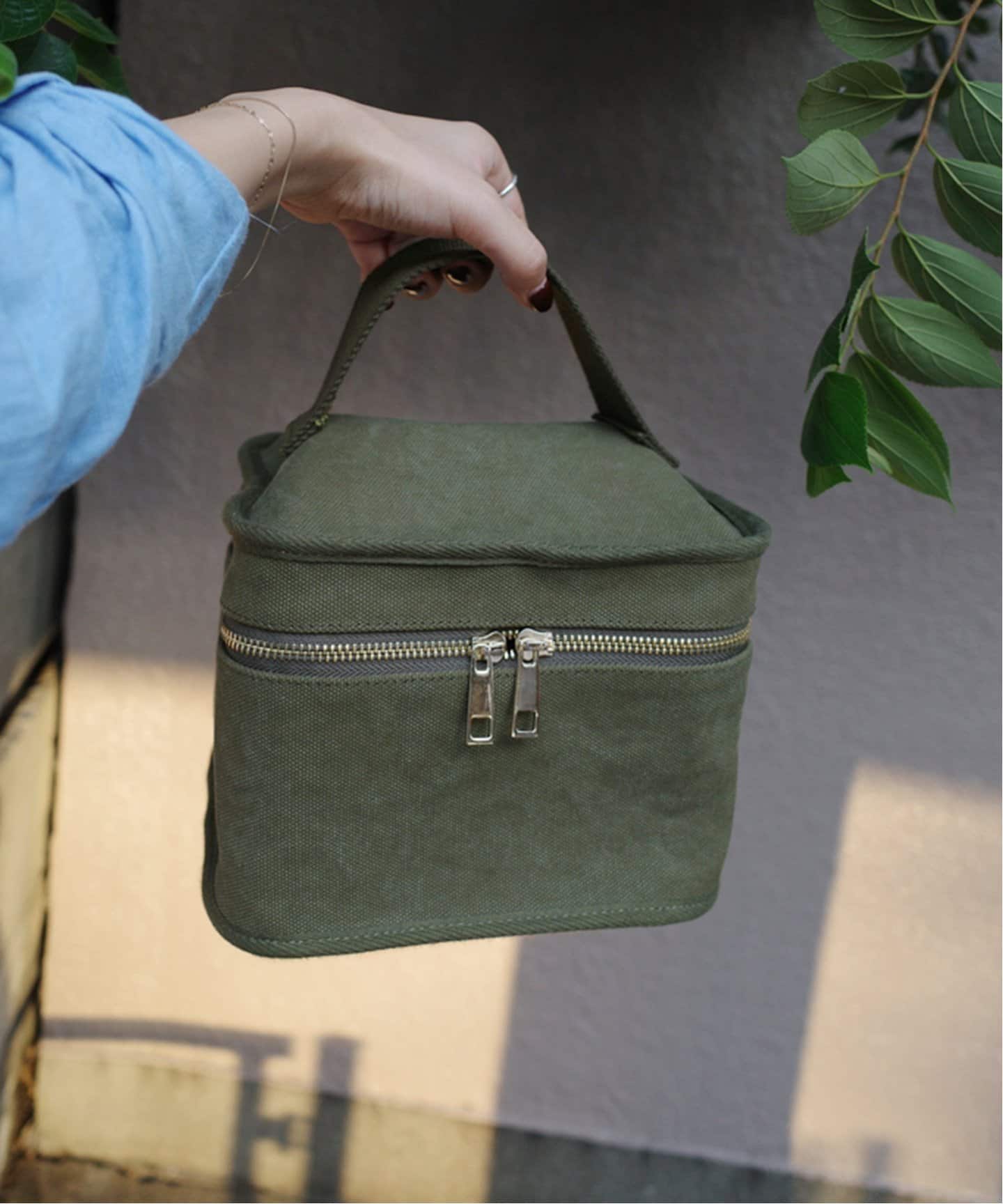 追加4》【BISOU×L'EAU】マルチポーチ（キャンバス） Lサイズ（ポーチ