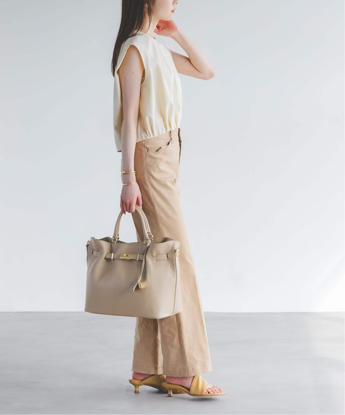 追加》MILOS/ミロス 金具付きトート（ショルダーバッグ）｜NOBLE