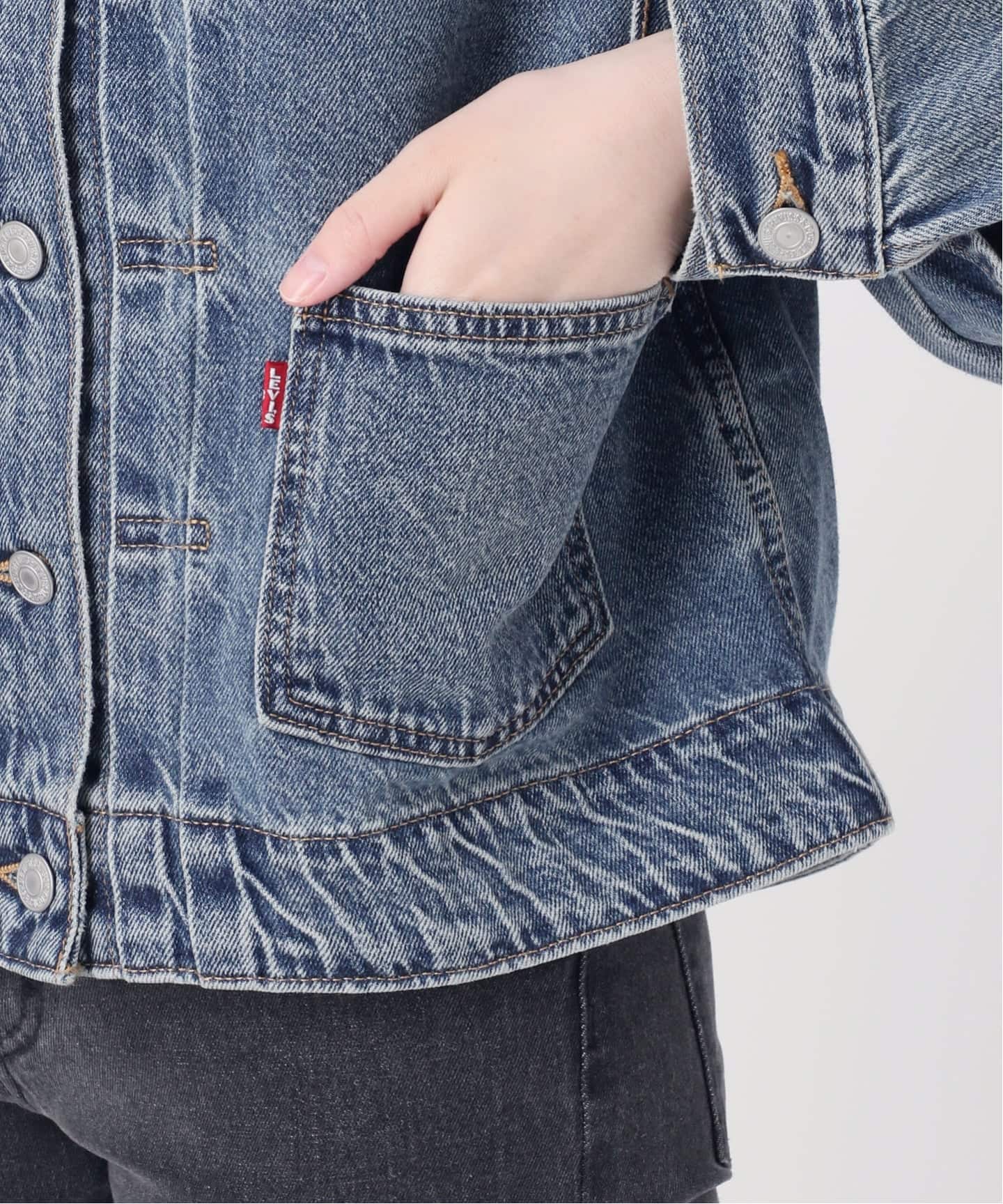 LEVI'S/リーバイス】BALLOON SLEEVE TRCKER：デニムジャケット（デニム