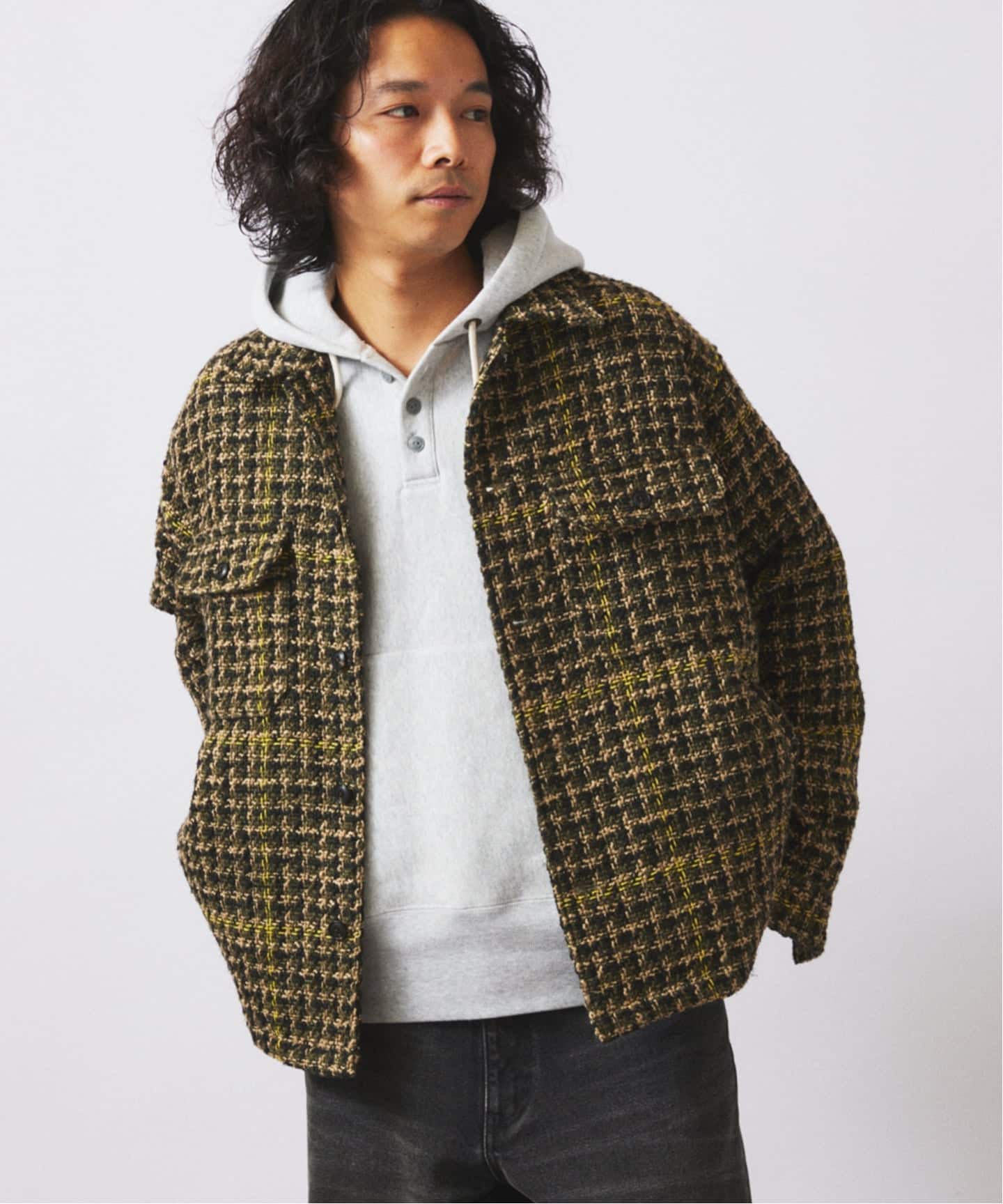 ループ ツイードチェック CPO ブルゾン（その他ブルゾン／アウター