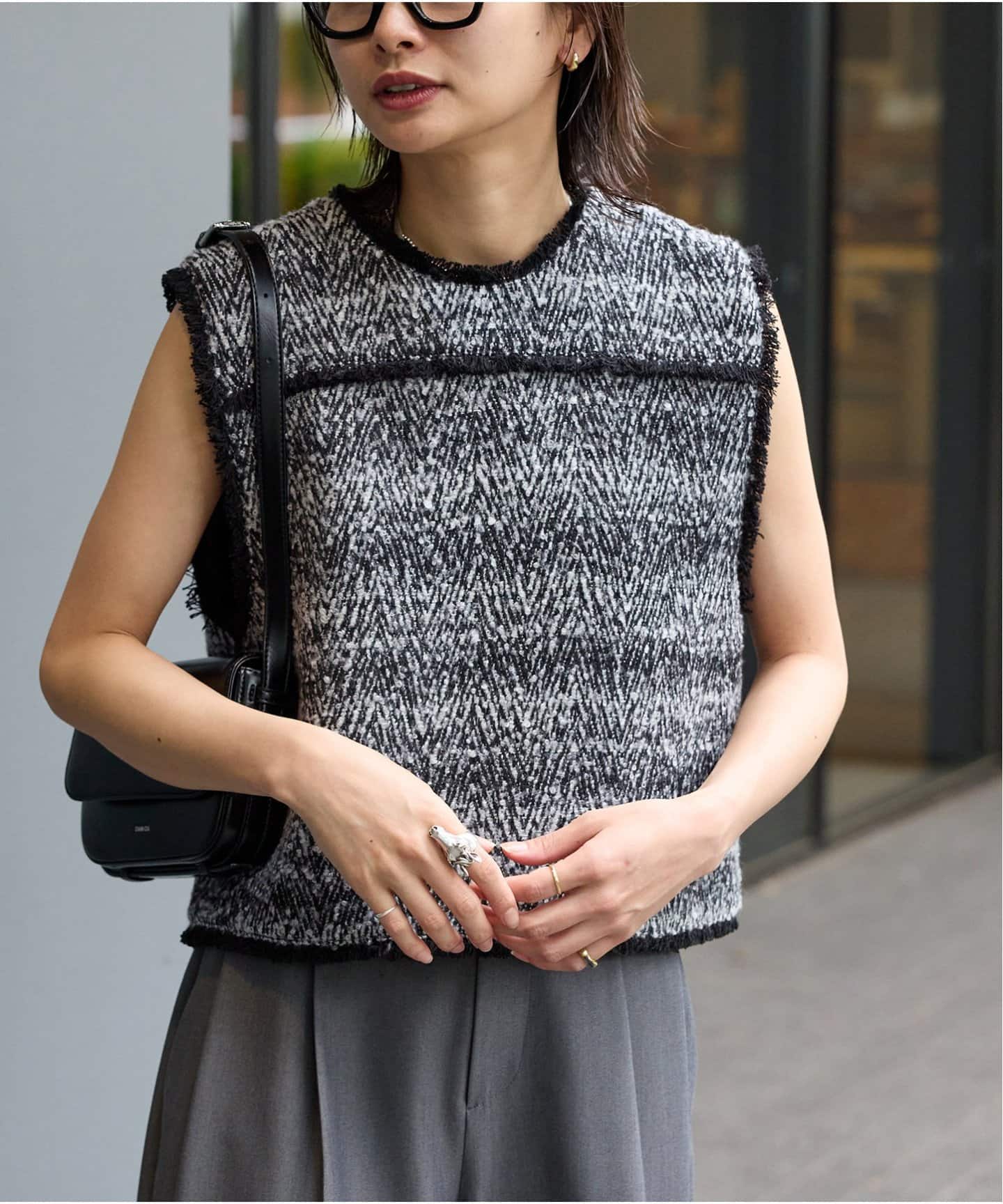 ヘリンボンツイードベスト（ベスト）｜JOURNAL STANDARD（ジャーナル