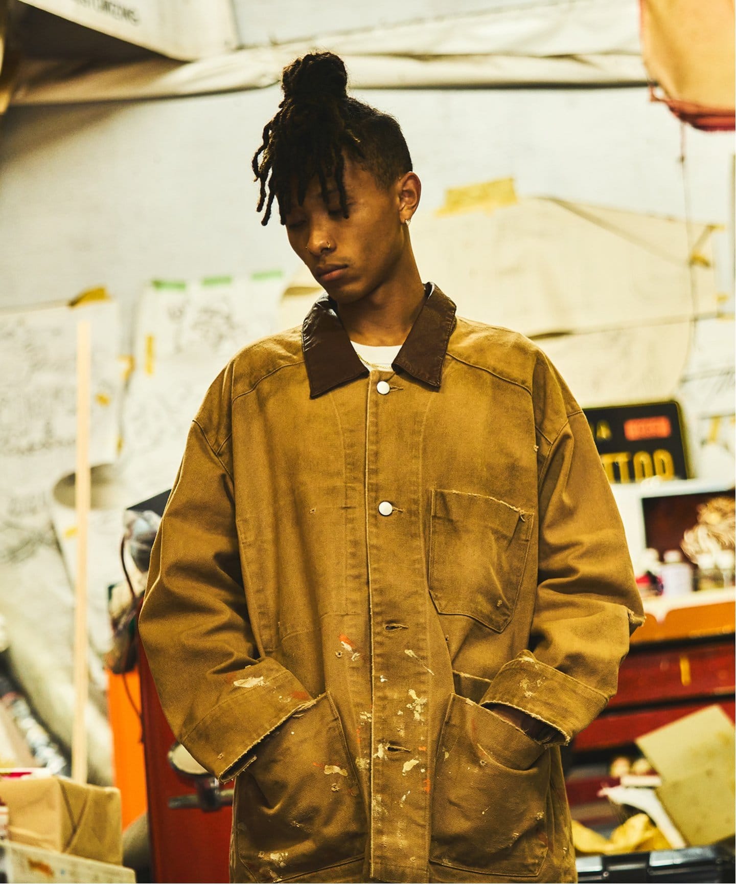 ANCELLM / アンセルム】WISM 別注 DUCK COVERALL JACKET（カバーオール
