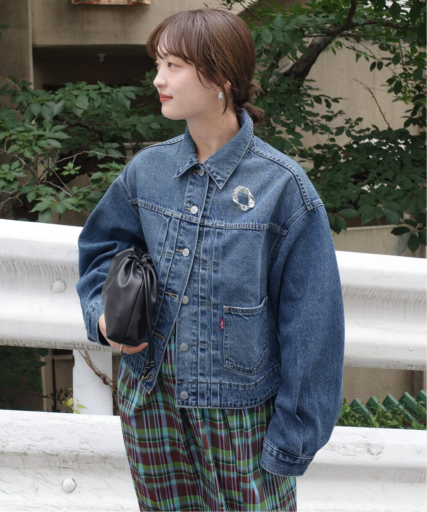 Levi's/リーバイス SLOBE別注 BALLOON SLEEVE TRACKER デニム