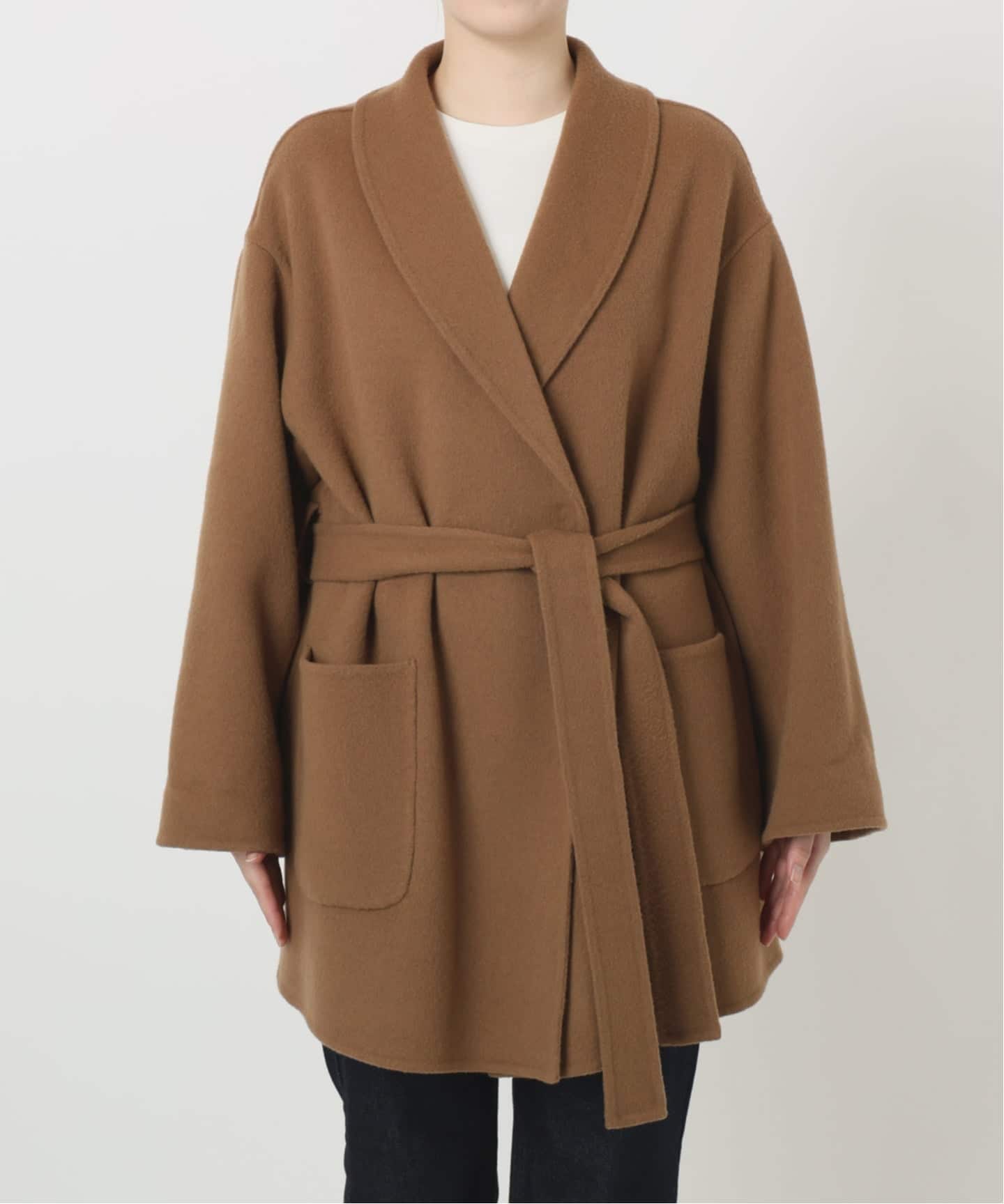 WEB限定/追加》SUPER140 ダブルフェイスベルテッドコート（その他