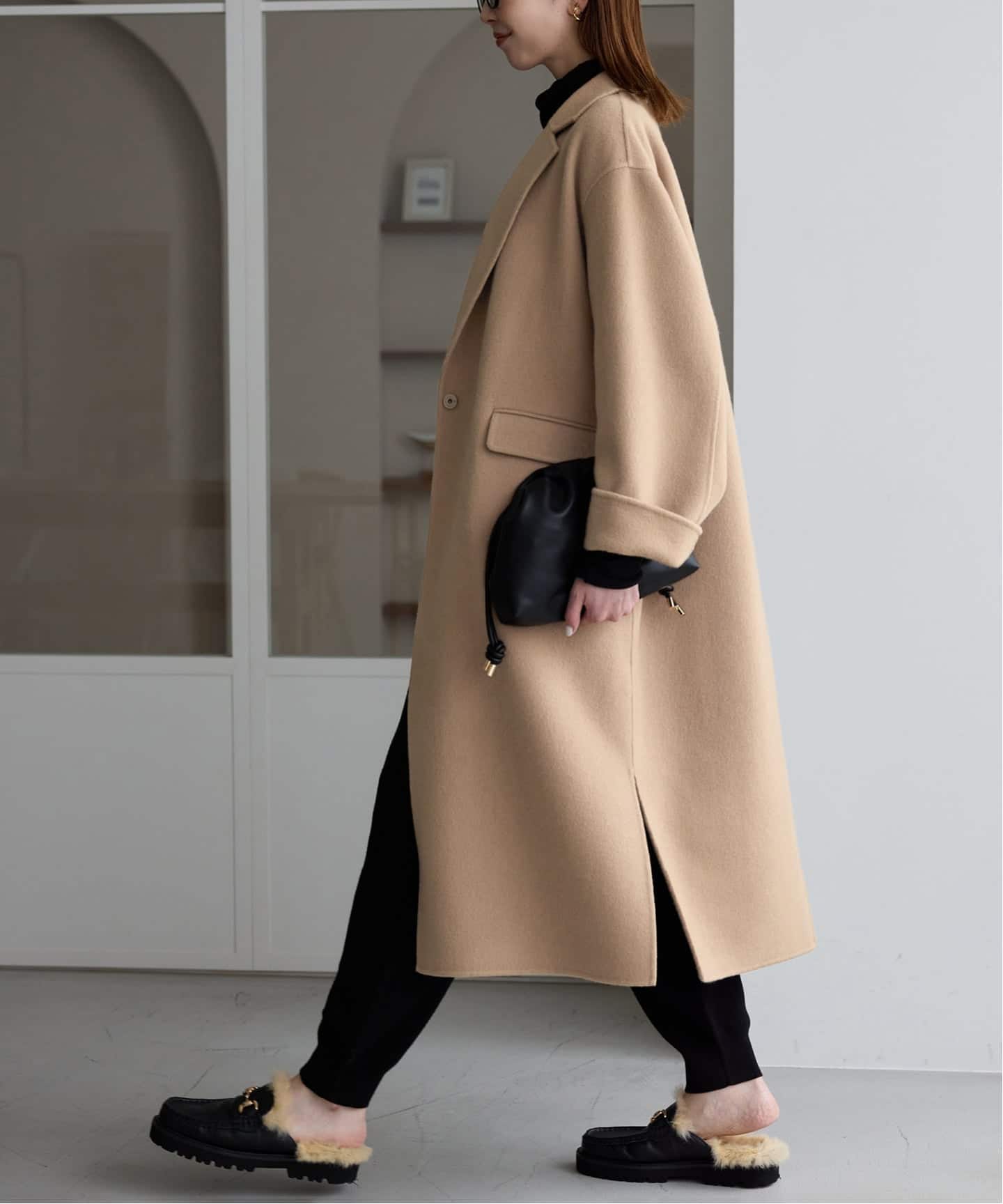 WEB限定/追加2》souple woolダブルフェイスチェスターコート