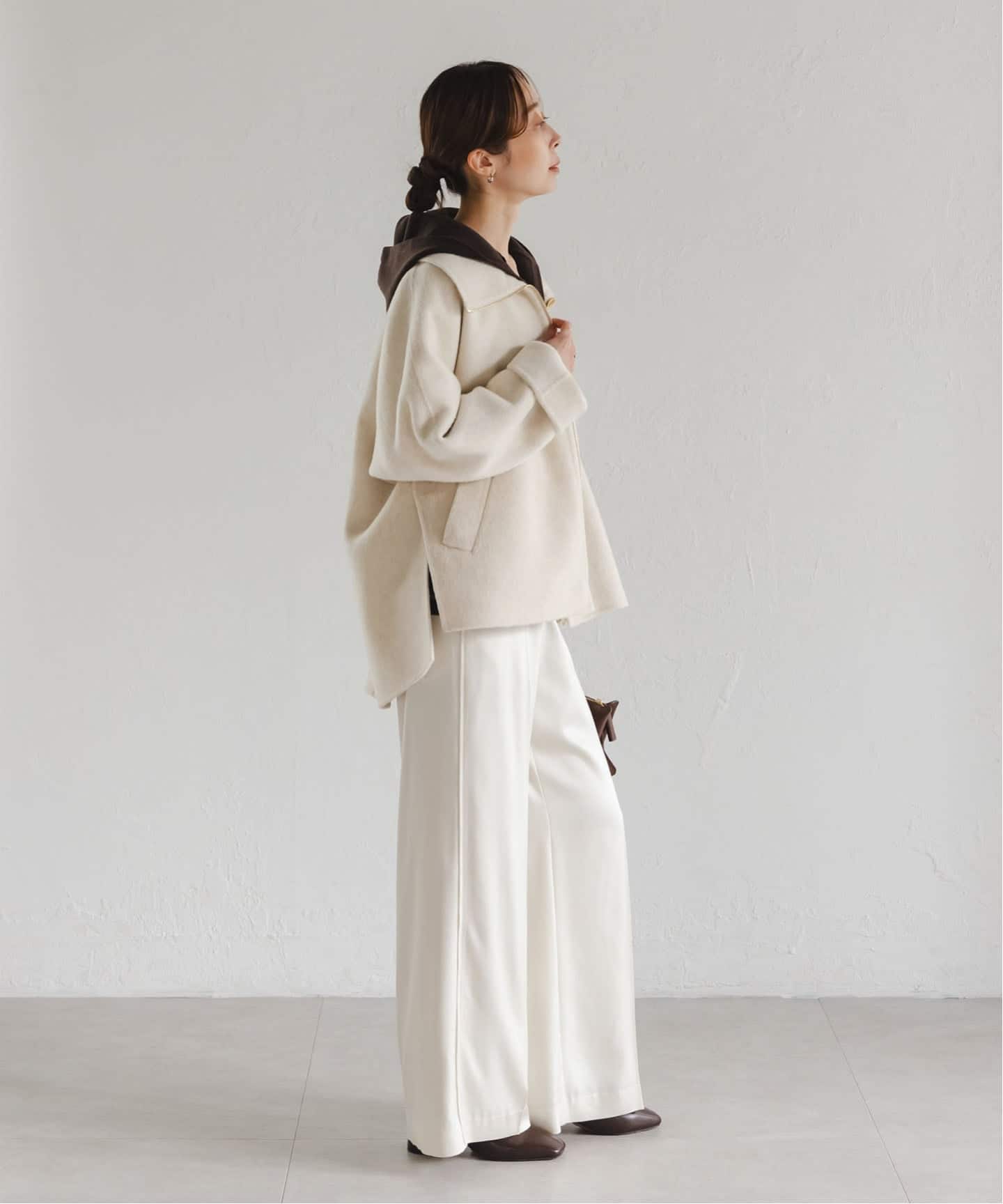 追加》キャメルミックスリバージップコート（その他ブルゾン／アウター