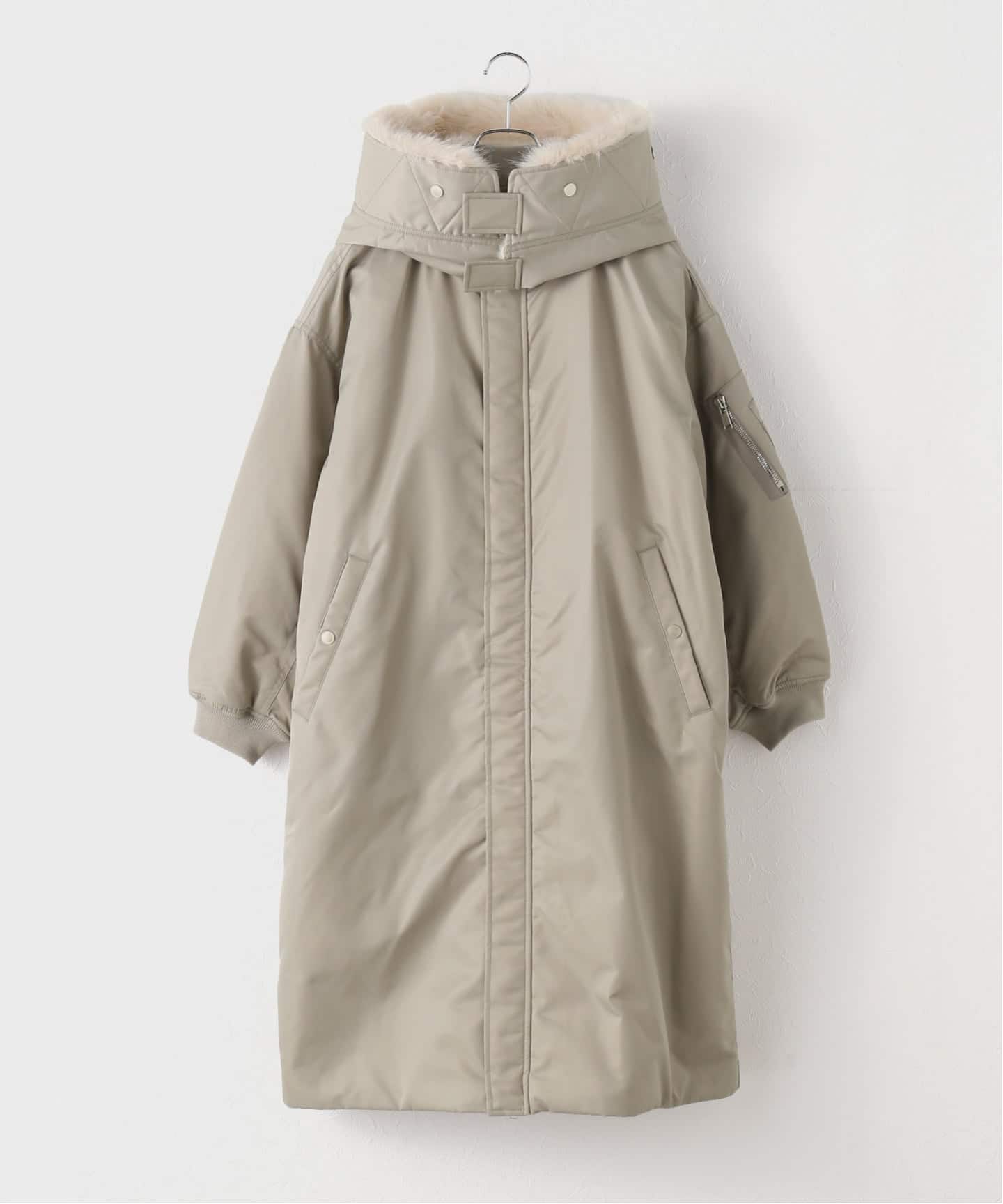 WEB限定》upper hights/アッパーハイツ THE U-2 LONG HOODIE（中綿