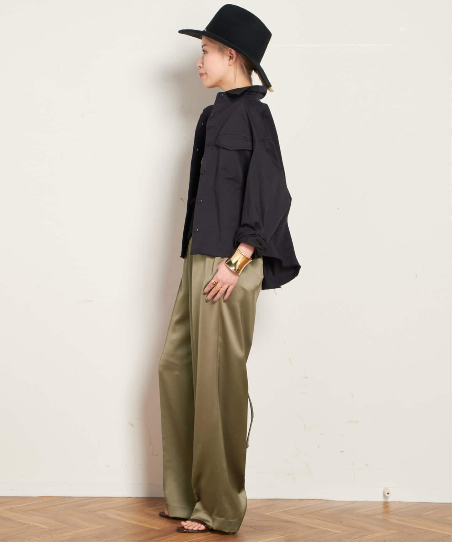 サテンプルオンパンツ（その他パンツ）｜AP STUDIO（エーピー