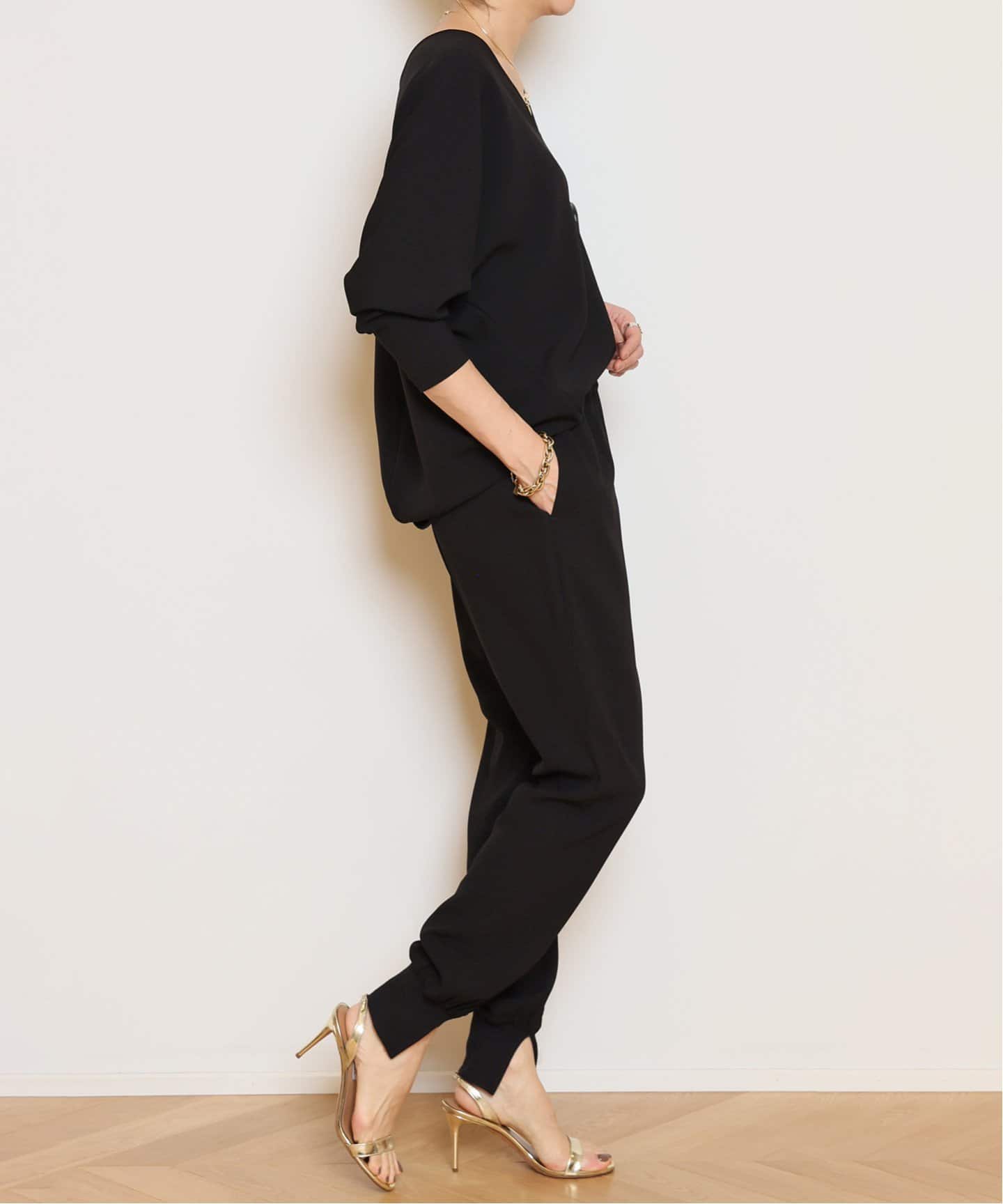 Col Pierrot/コルピエロ】スソリブパンツ（BLACK）（その他パンツ