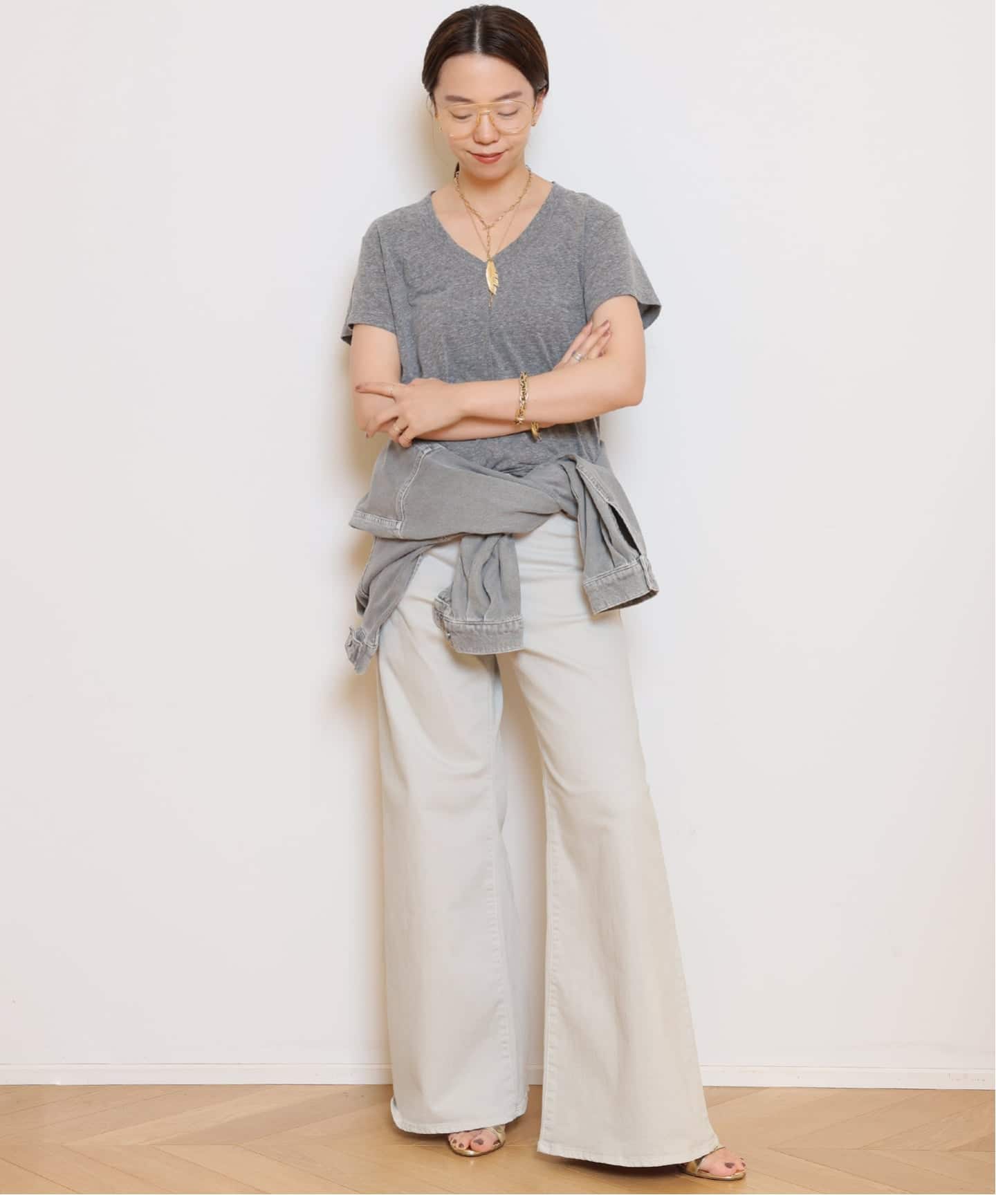 SURT/サート】MANNISH BUGGY DENIM (LIGHT GRAY)（デニムパンツ
