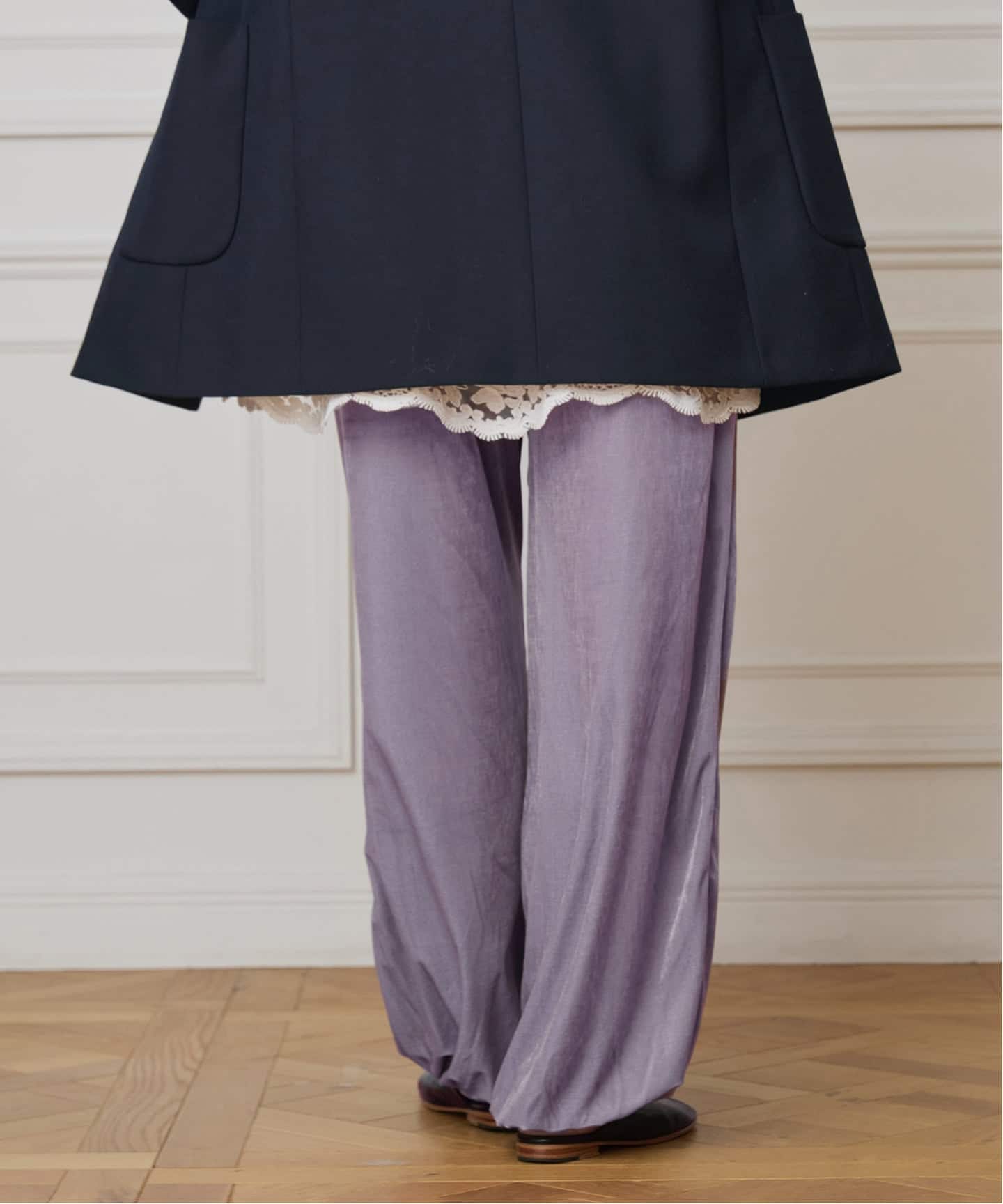 IENA LA BOUCLE トリアセベロアイージーパンツ（その他パンツ）｜IENA