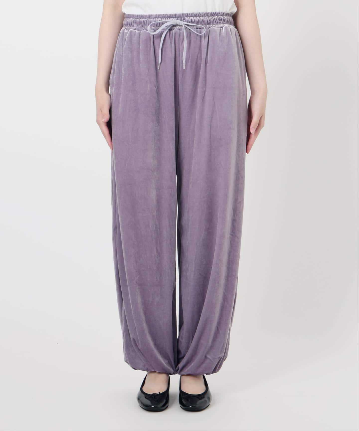 IENA LA BOUCLE トリアセベロアイージーパンツ（その他パンツ）｜IENA