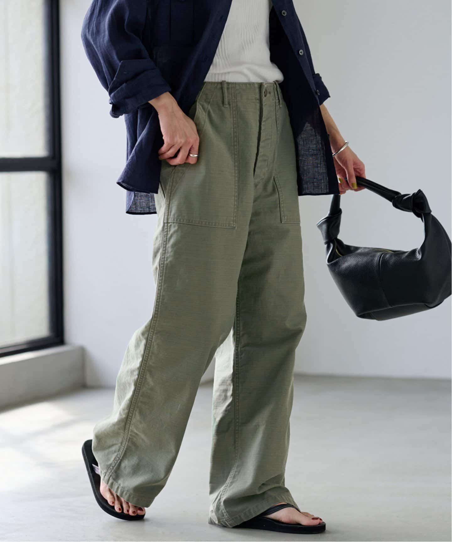 ≪追加≫バックサテンベイカーパンツ（カーゴパンツ）｜FRAMeWORK