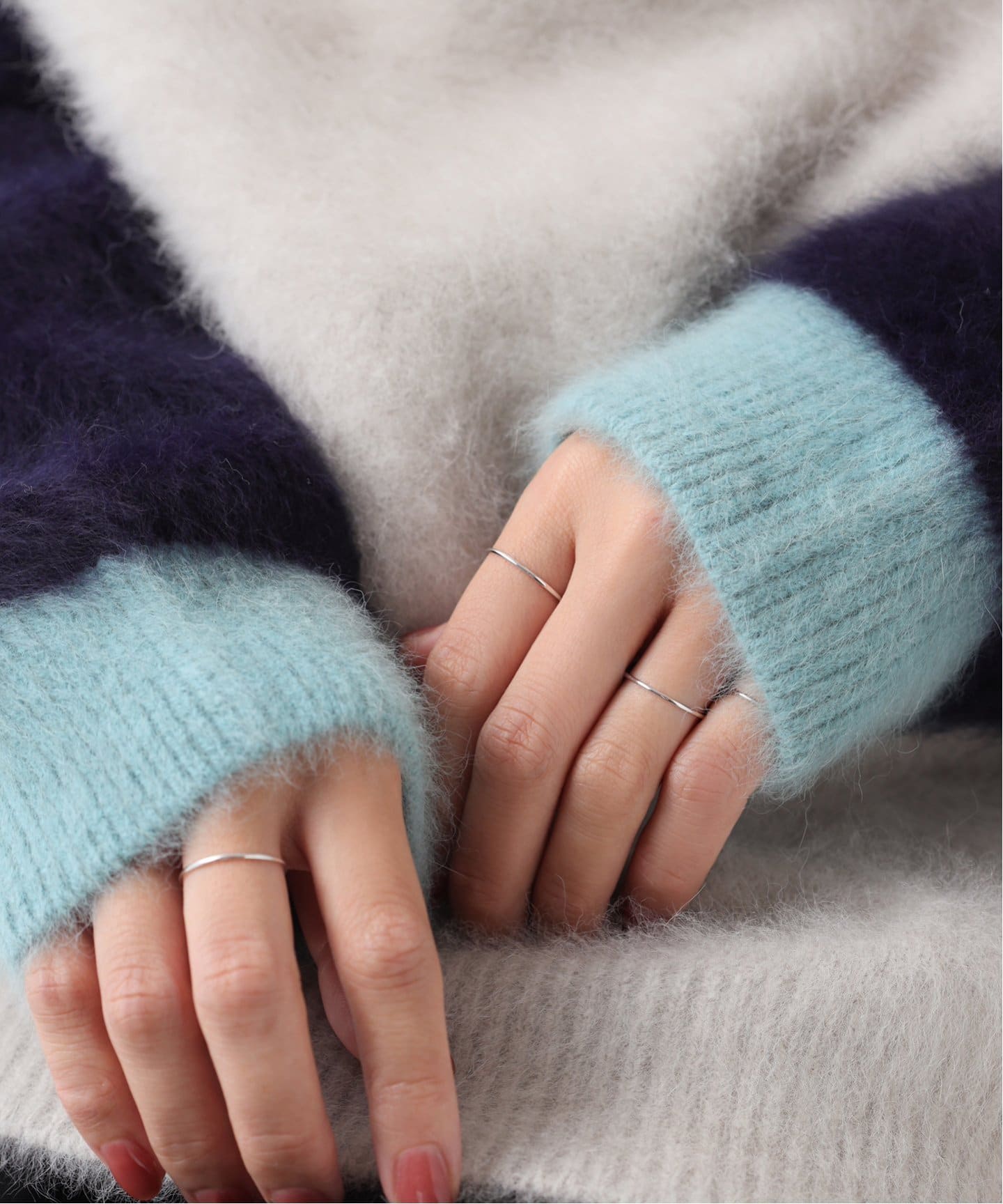 専用】Lilas シンプルリング ミルウチ K10 WG 7号 追加》シンプル