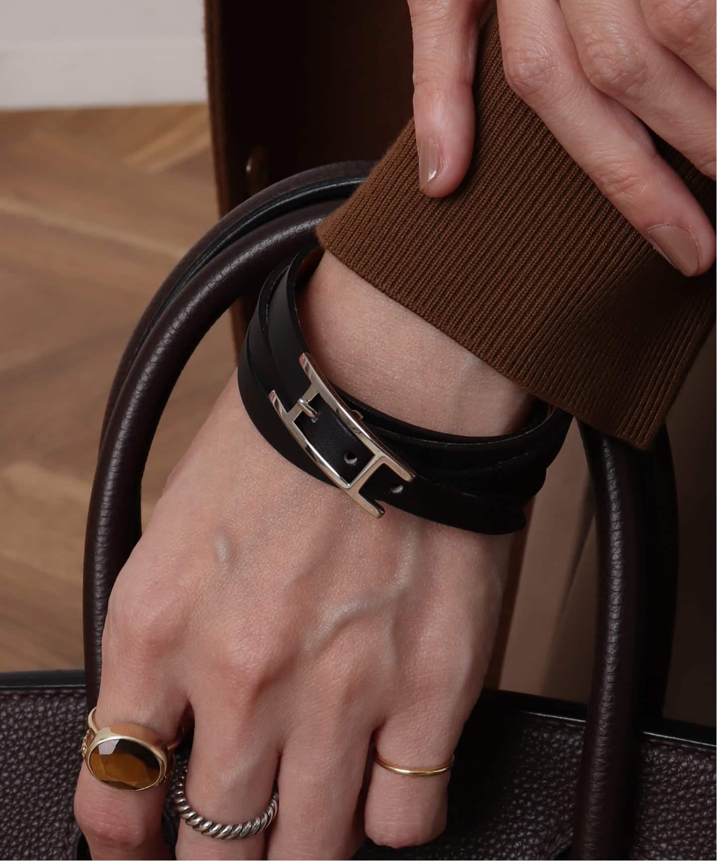 VINTAGE HERMES/エルメス】Hapi double tour bracelet（ブレスレット