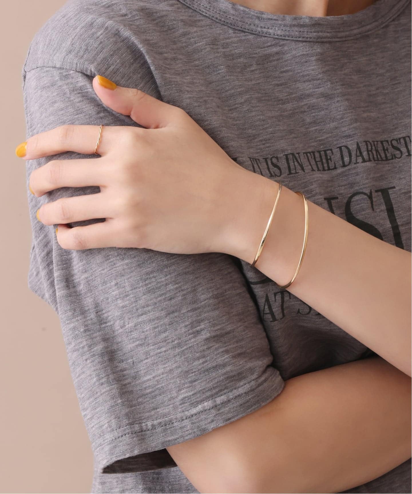 予約》2.5パイプC型バングル K10（ブレスレット・バングル）｜Lilas