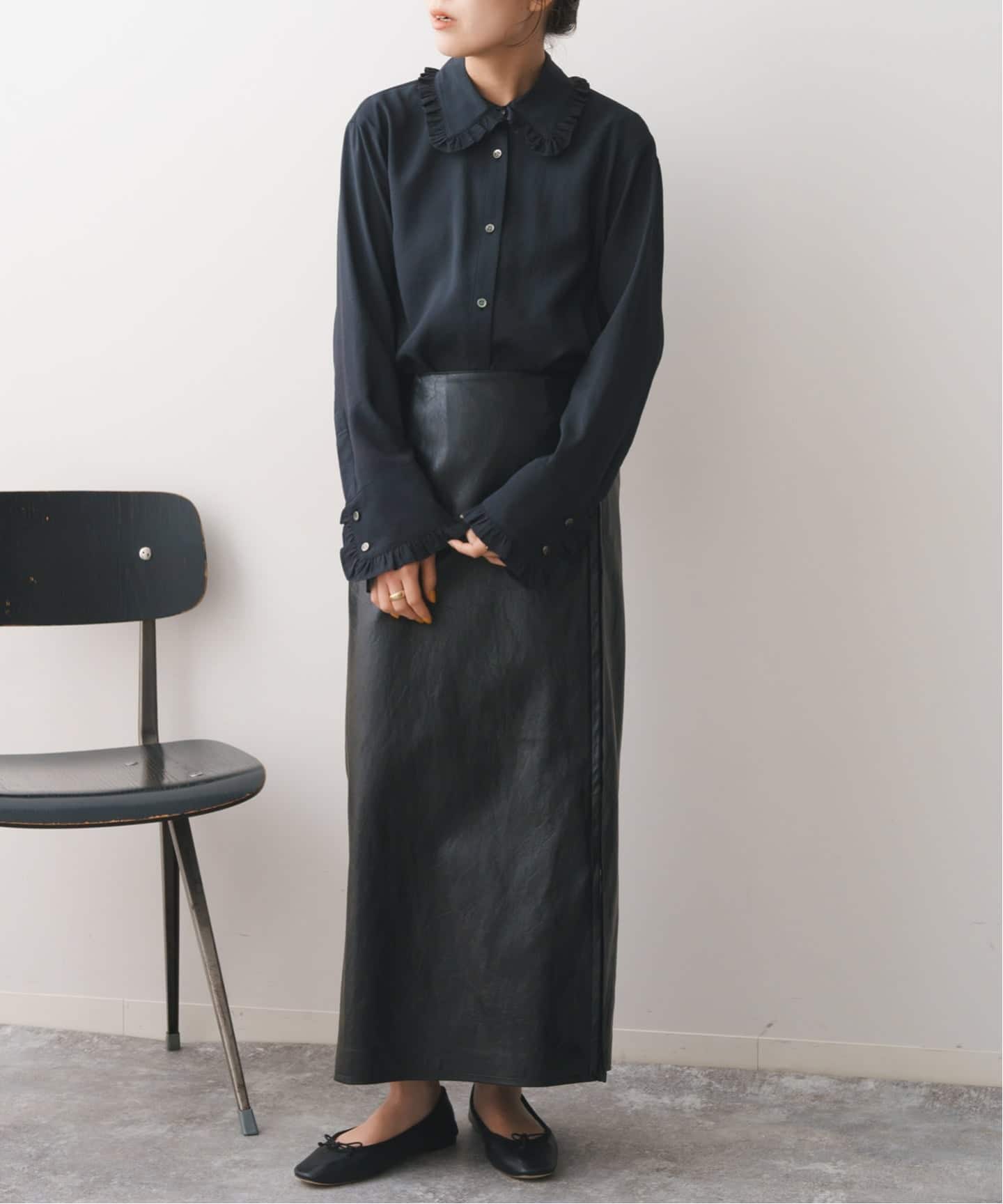 WEB限定 / 追加》フリルカラーブラウス（シャツ／ブラウス）｜Spick