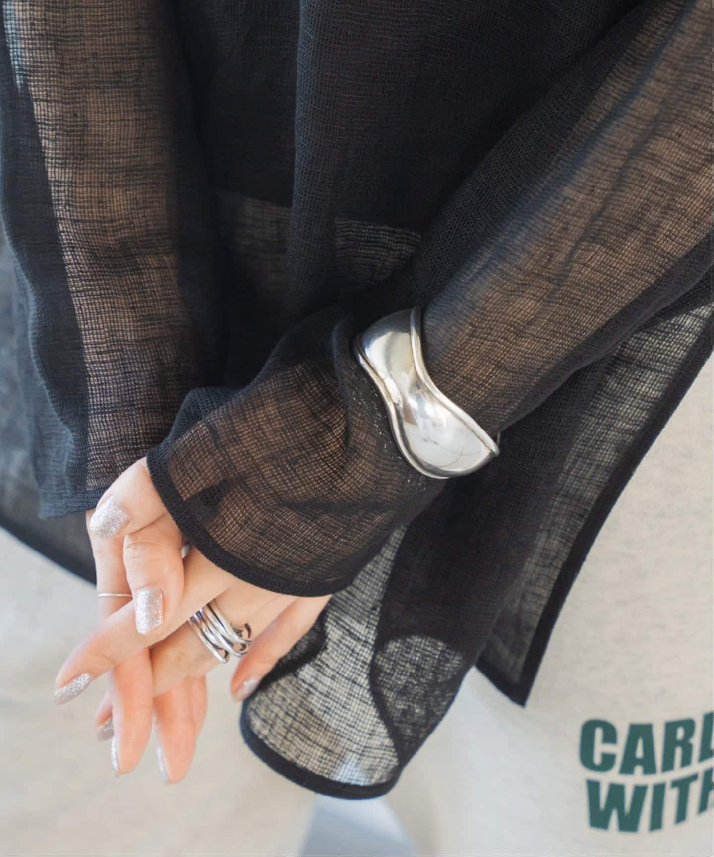 追加》BASENOTES/ ベースノート CURVE BANGLE N-H016（ブレスレット