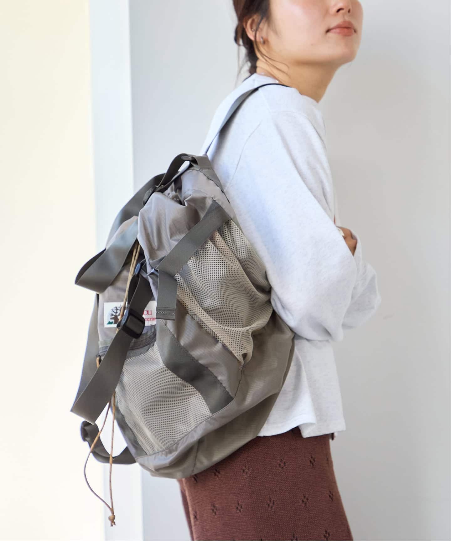 CARIBOU MOUNTAINEERING】 別注L/W PACK TOTE（トートバッグ）｜U by