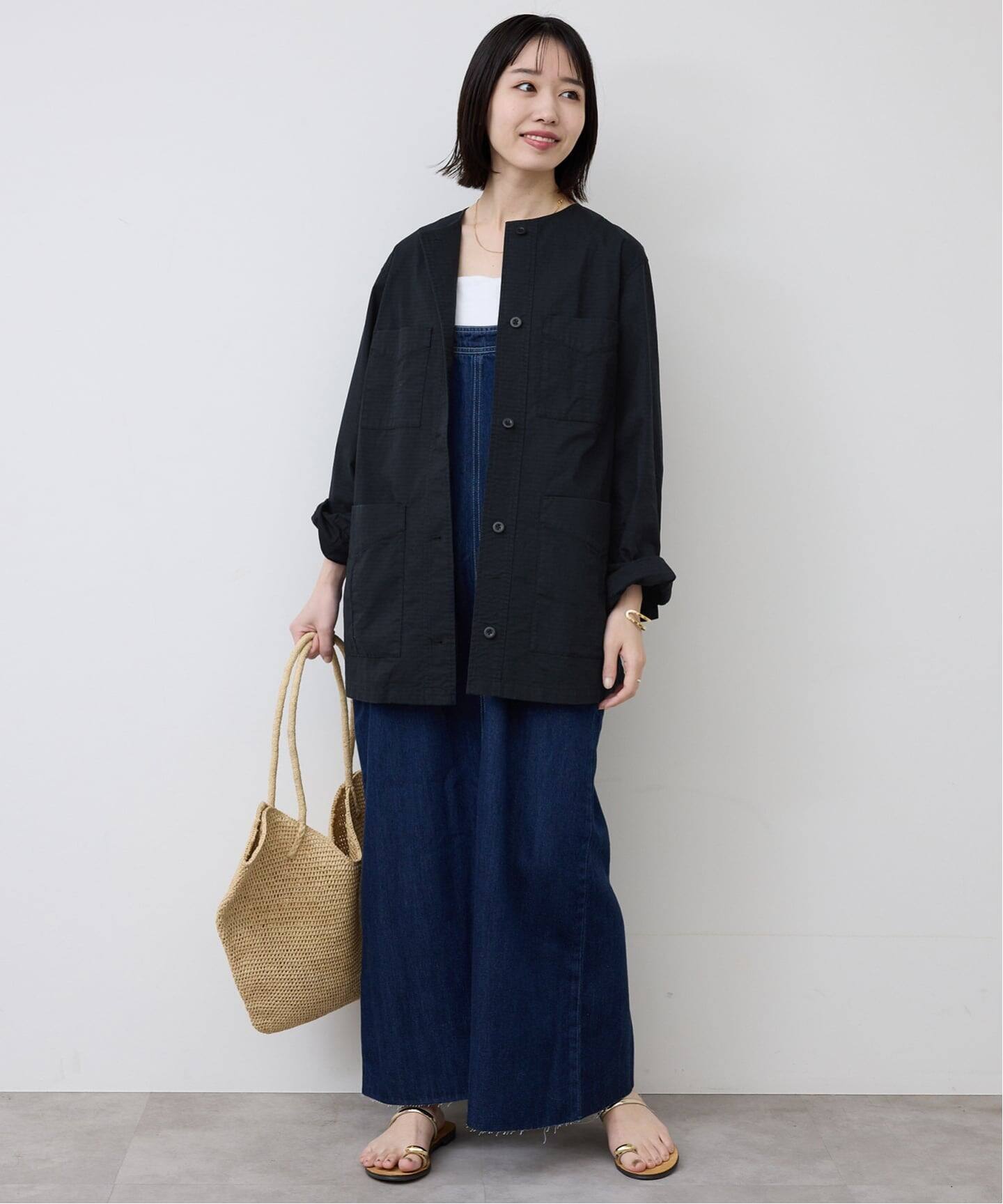 追加予約》ノーカラーサファリブルゾン（その他ブルゾン／アウター