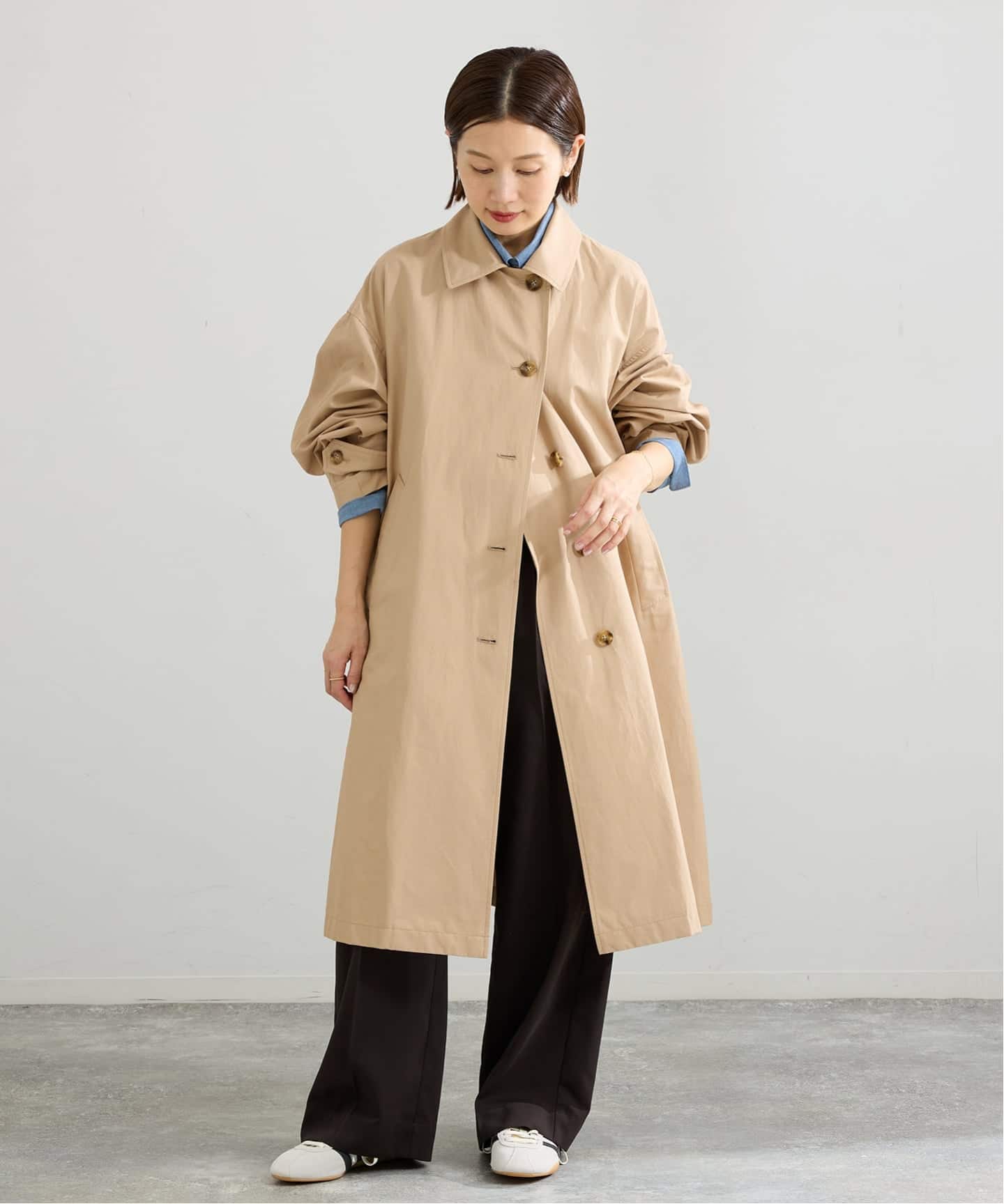 撥水ステンカラーコート（ステンカラーコート）｜IENA（イエナ）の通販