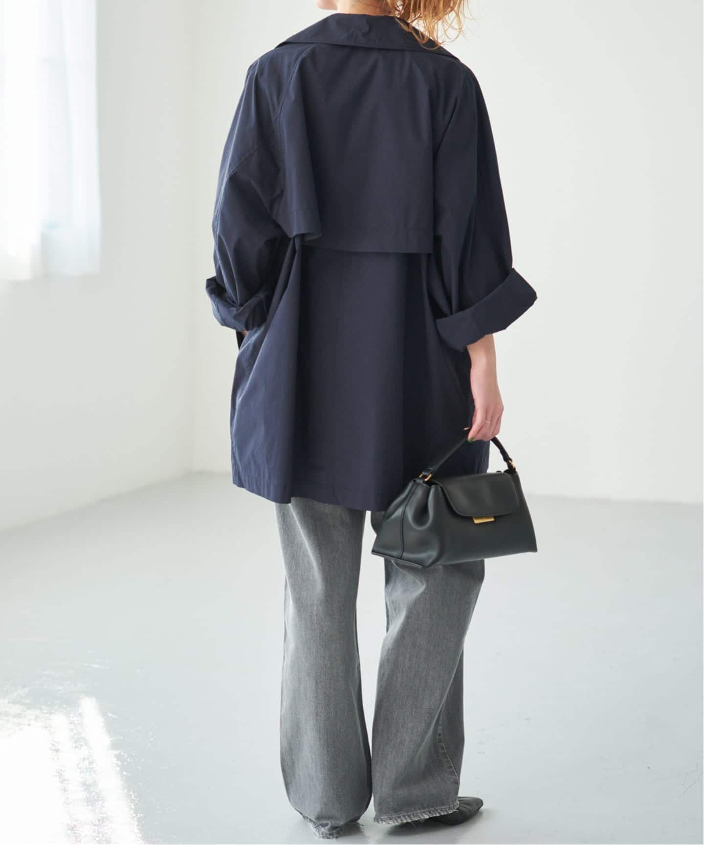 新色有り / 追加》C/Pミドル丈トレンチコート（トレンチコート