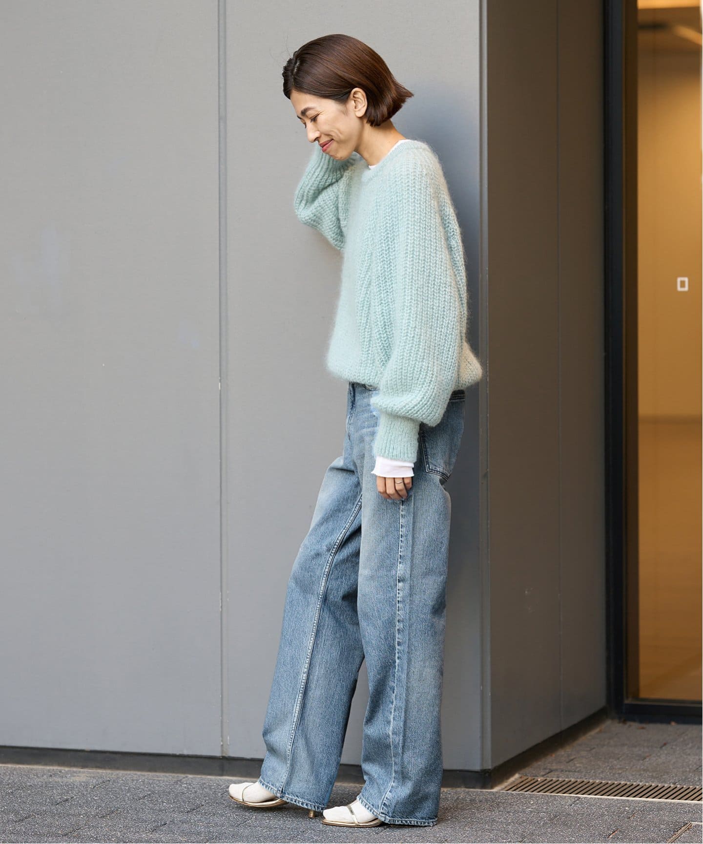 upper hights/アッパーハイツ】別注 THE HIM ワイドストレートデニム