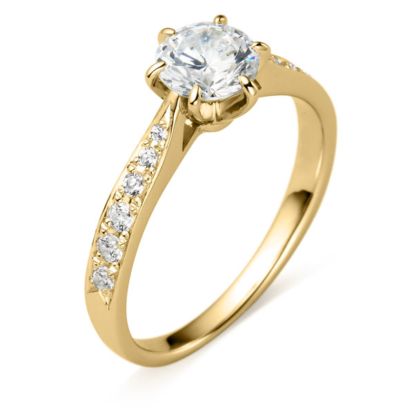 K18YG ヴィラ ダイヤモンド エタニティタイプ リング 0.7ct｜婚約指輪