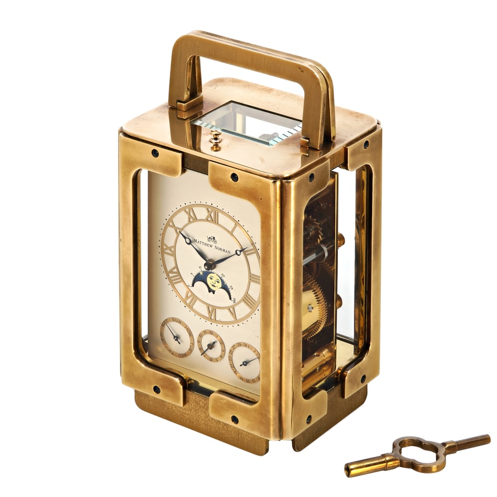 Matthew Norman Carriage Clock, 1980s on Grailium - Vintage Watches