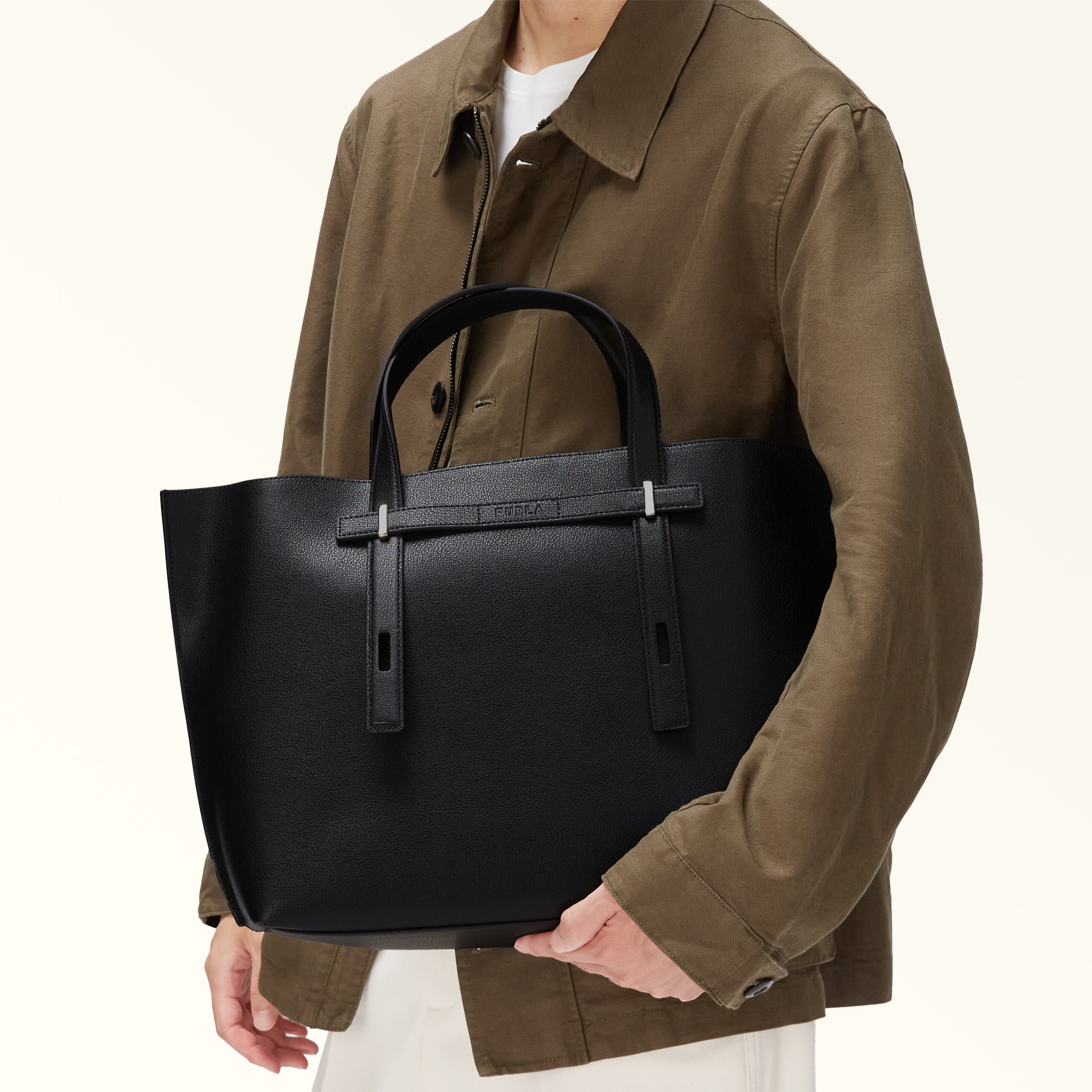 トートバッグ L NERO Man Giove | Furla JP