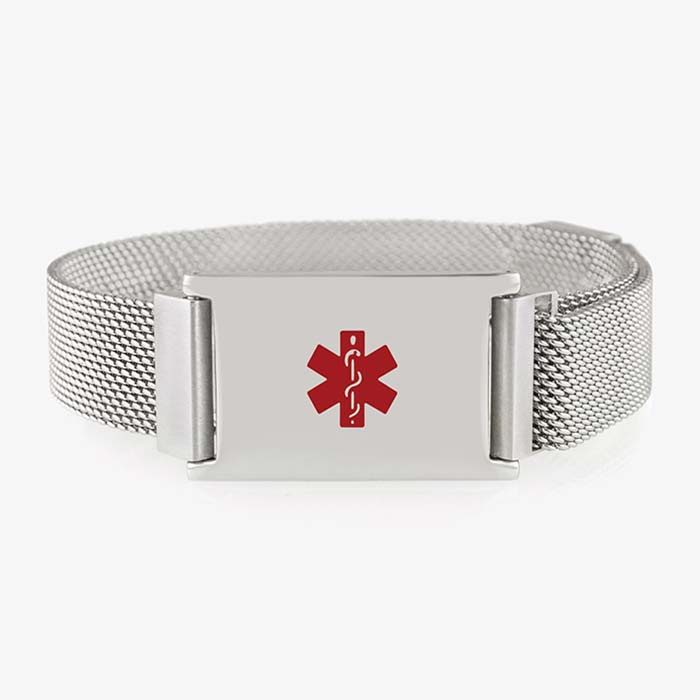 Urban Stainless Medical Alert Bracelet | Lauren's Hope