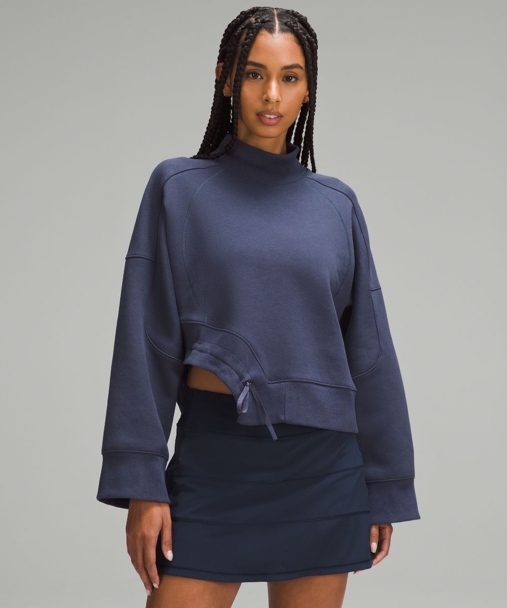 プラッシュフリース カーブヘムプルオーバー | パーカー＆トレーナー