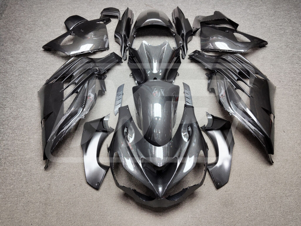 Kawasaki ZX14R 2012-2025 Gloss Carbon Fiber Style ABS Fairings