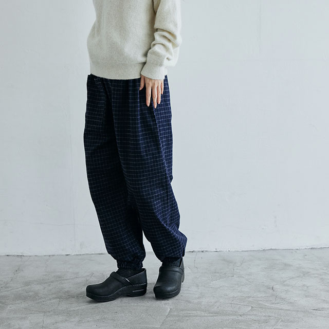 あったか小格子もんぺパンツ｜衣料品｜中川政七商店 公式サイト