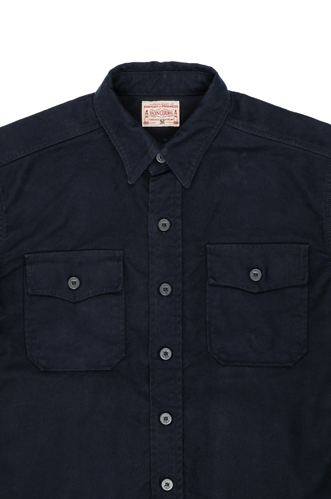 Boncoura CPO Shirt - Dark Navy Moleskin