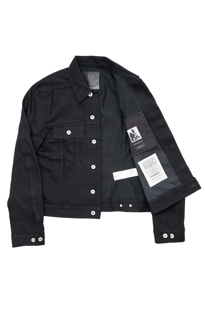 Rick Owens DRKSHDW Trucker Jacket - Made in Japan 16oz Black